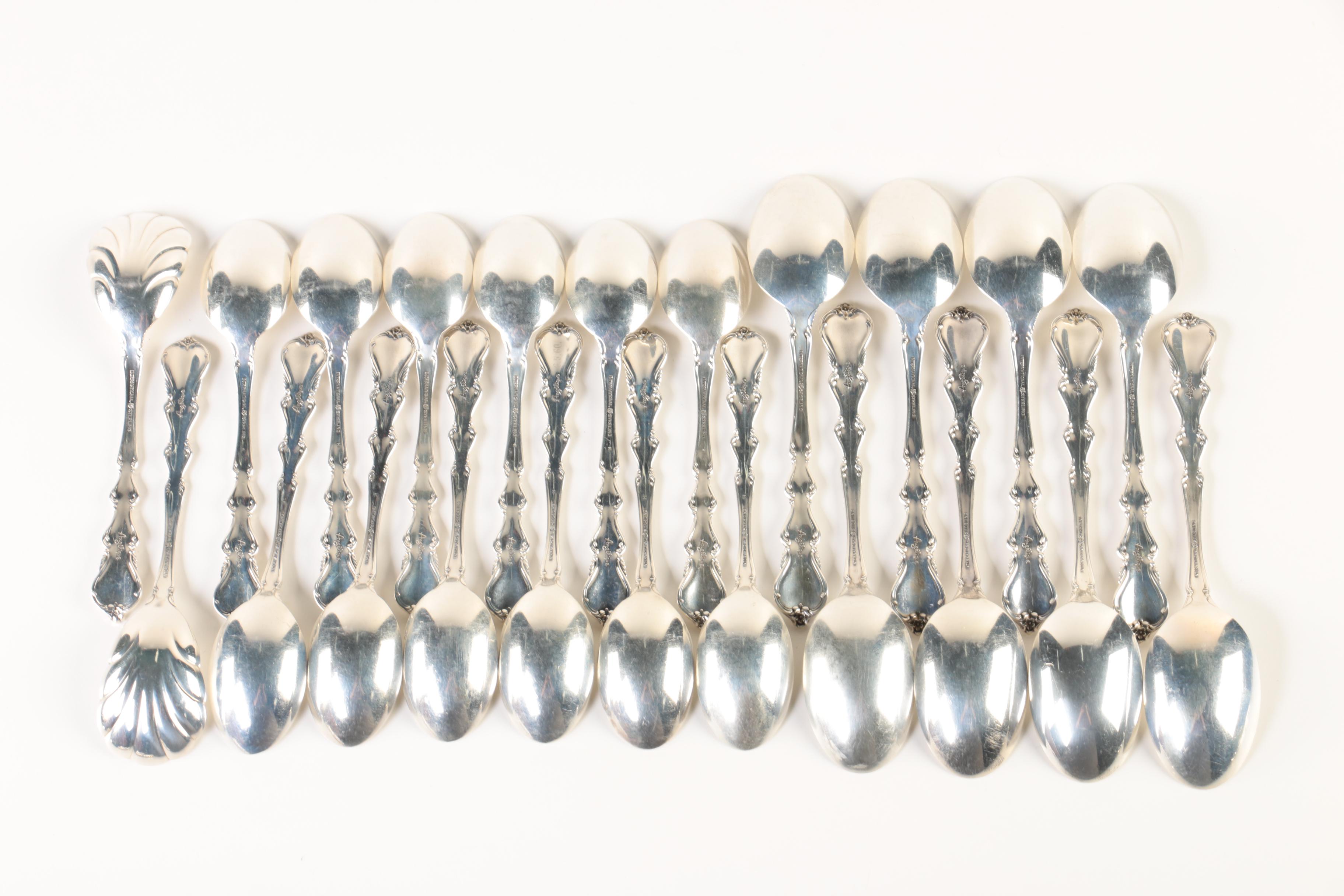 International "Angelique" Sterling Silver Flatware Set