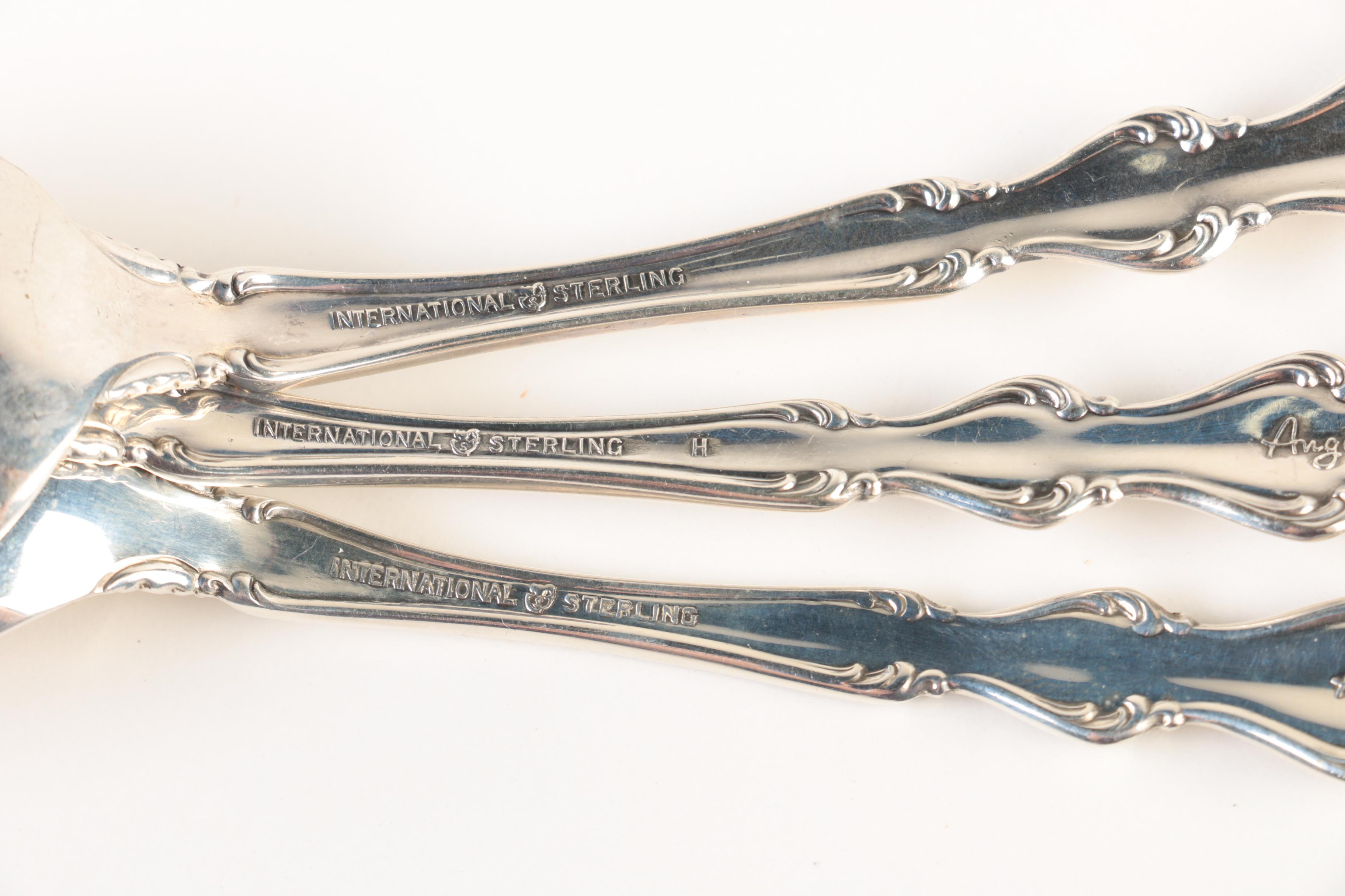 International "Angelique" Sterling Silver Flatware Set