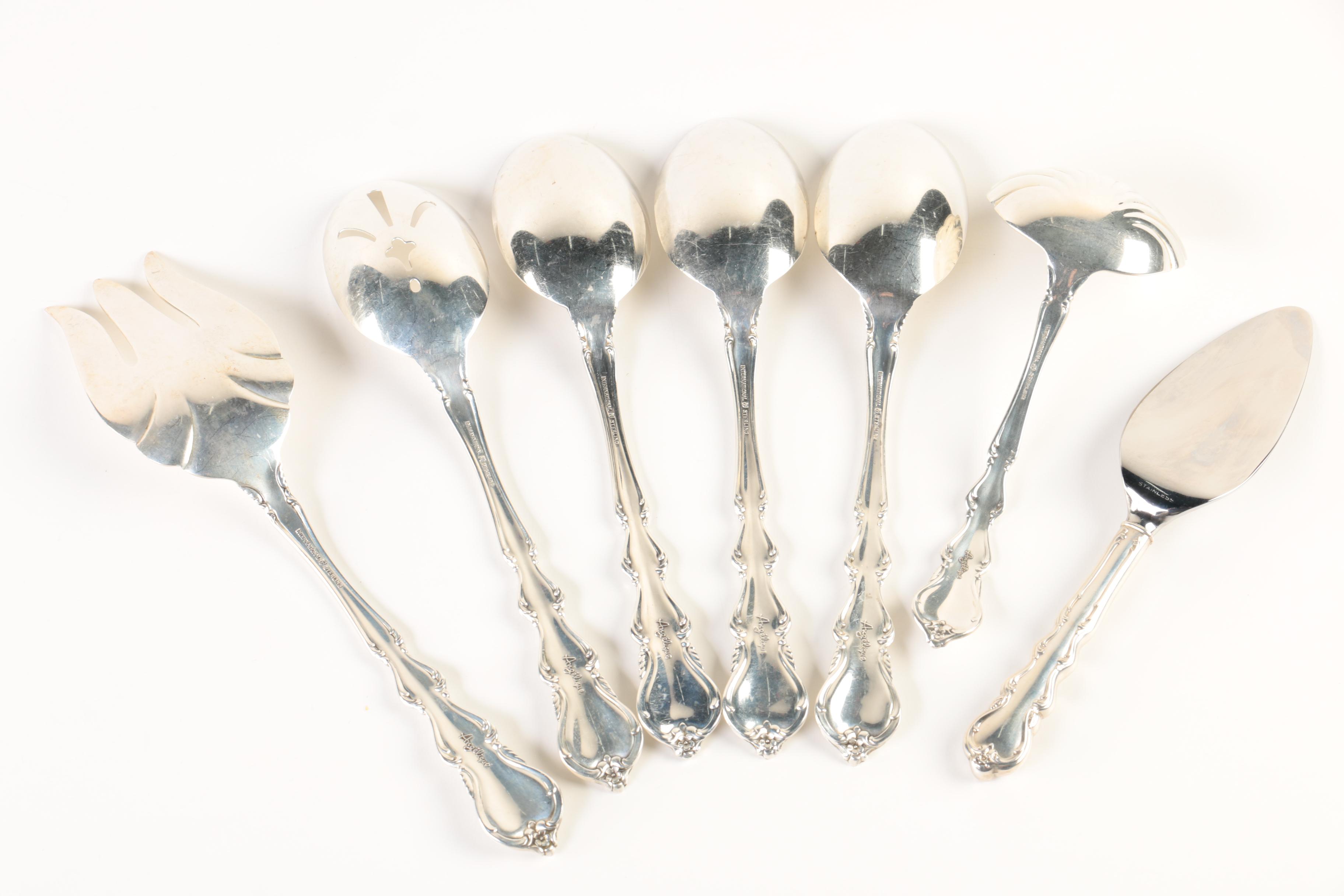 International "Angelique" Sterling Silver Flatware Set