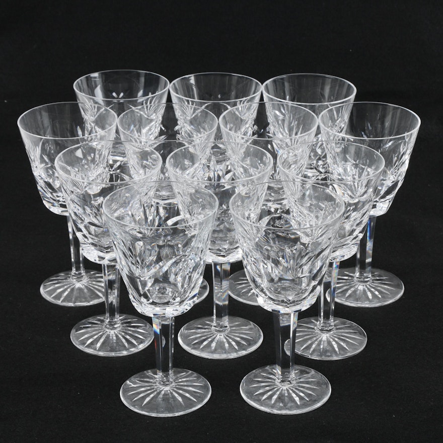 Waterford Crystal "Ashling" Claret Wine Glasses