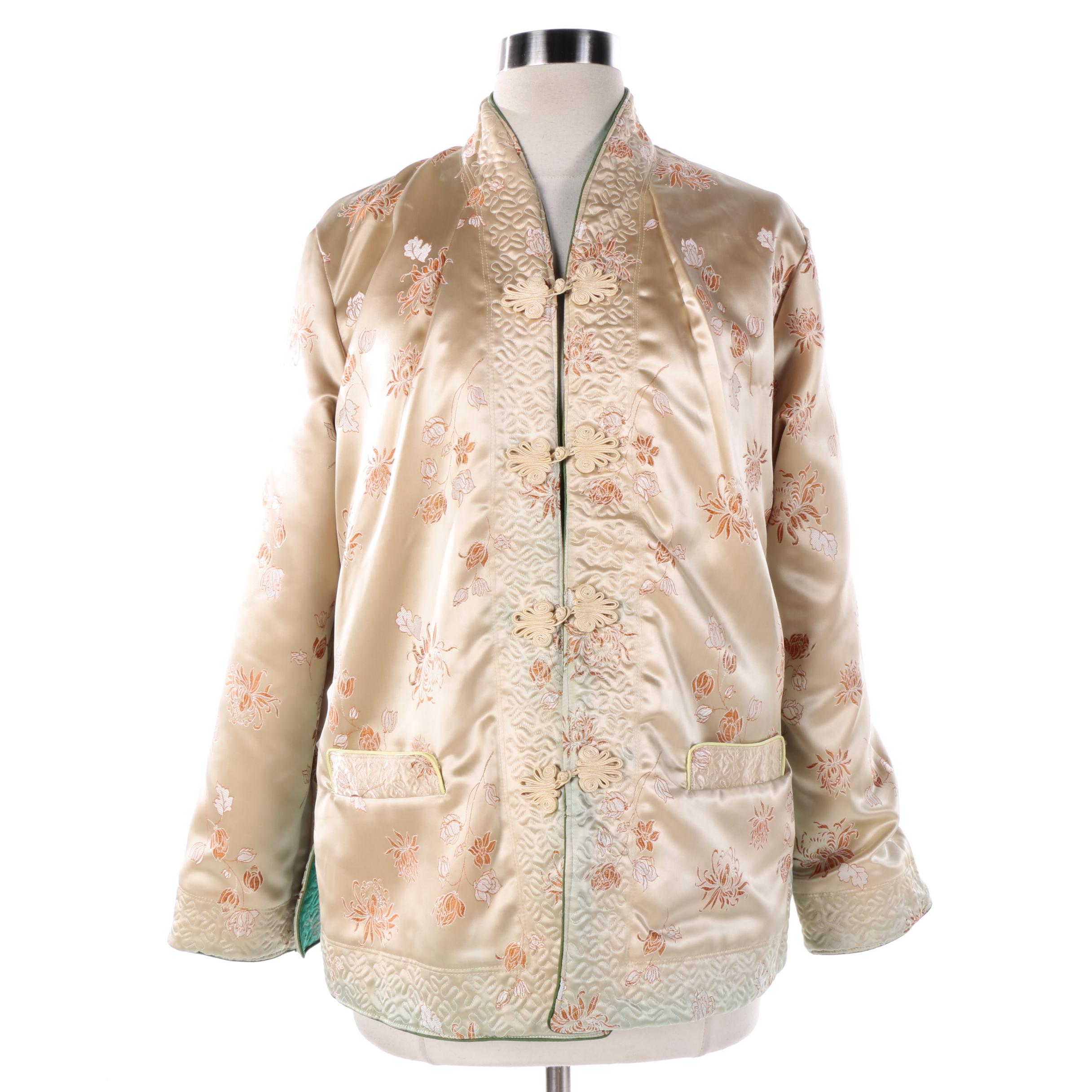 Women's Chinese Inspired Reversible Brocade Silk Jacket