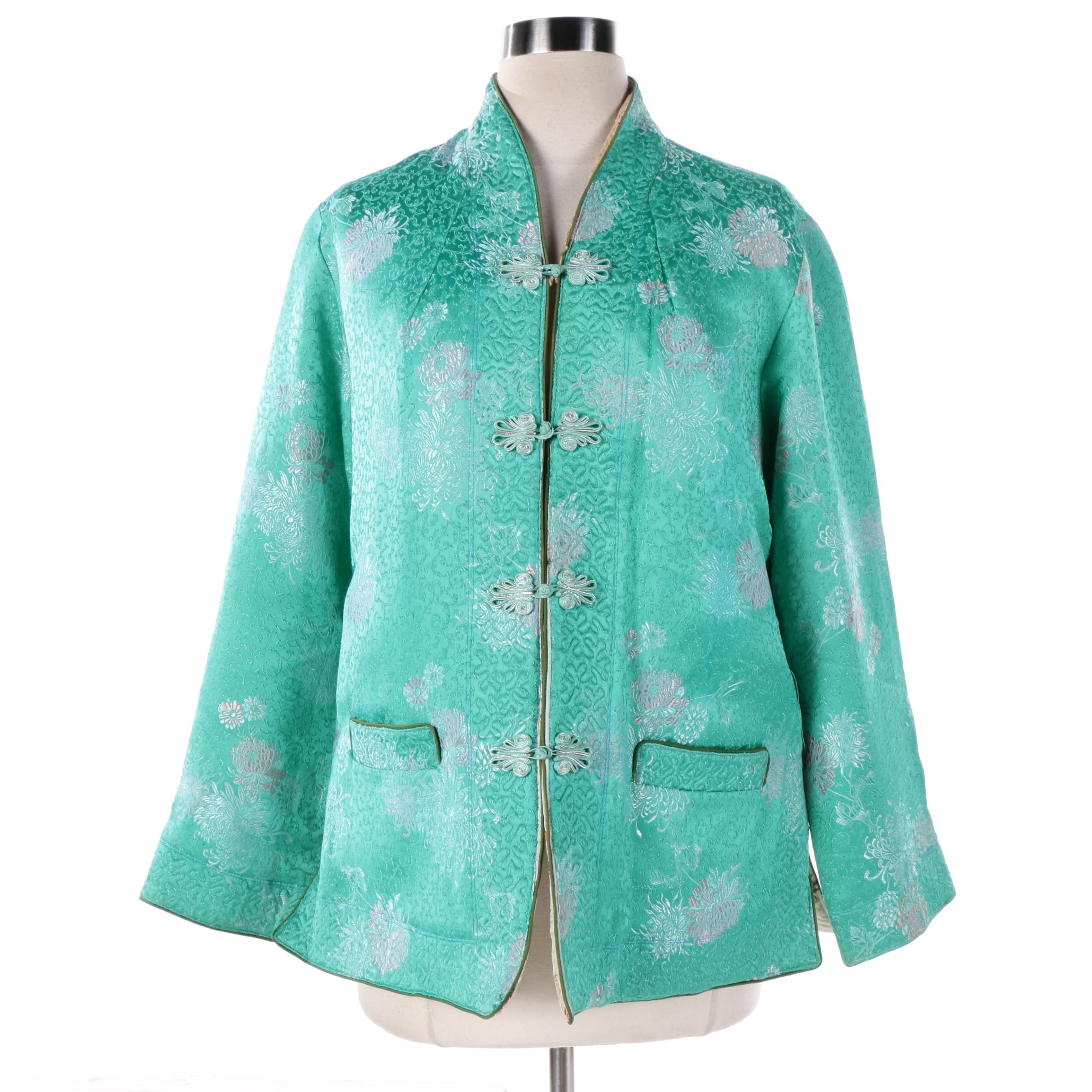 Women's Chinese Inspired Reversible Brocade Silk Jacket