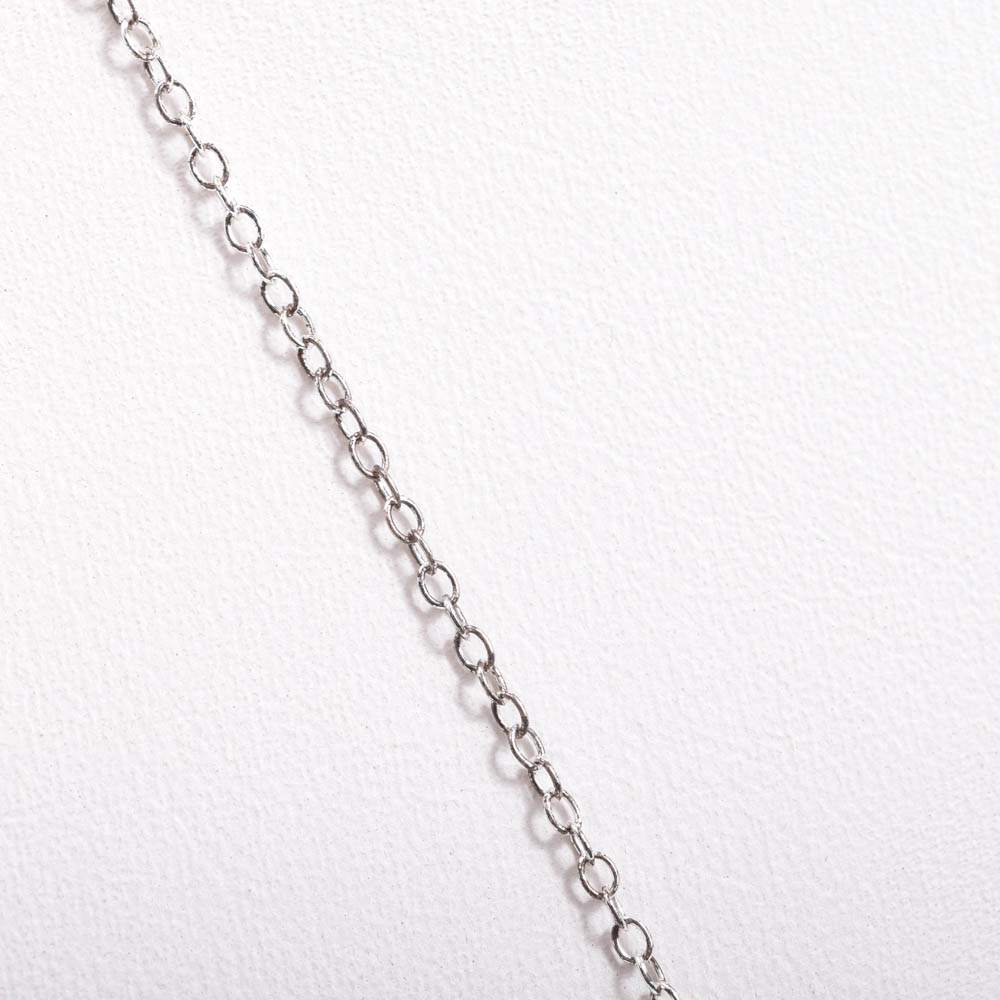 Sterling Silver Diamond Pendant Necklace
