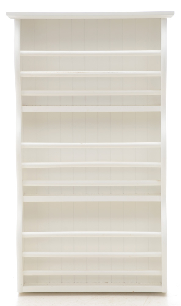 Pottery Barn Painted Plate Shelf and Scalloped Wall Shelf