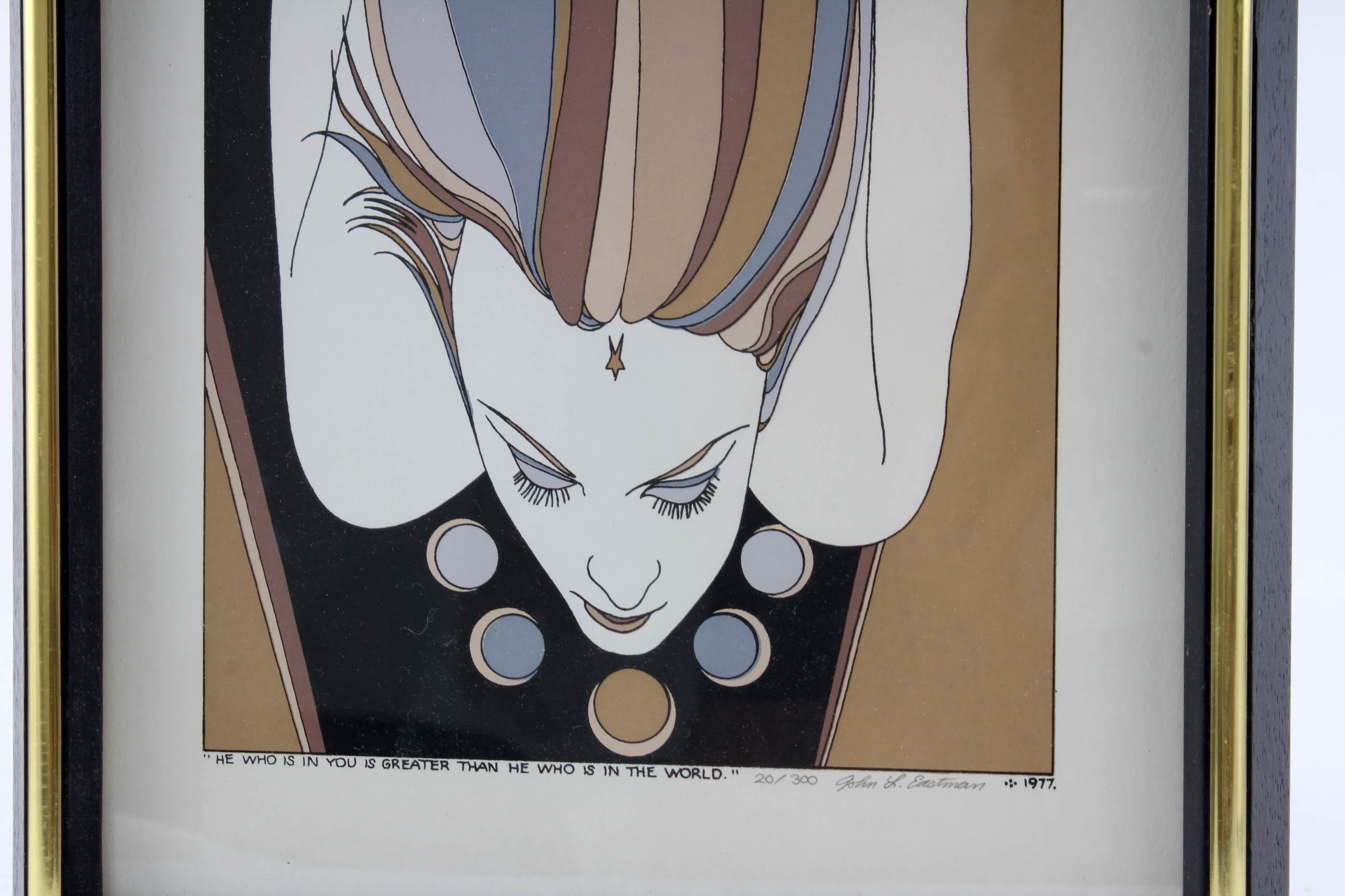 John L. Eastman Signed Original Gouache Painting