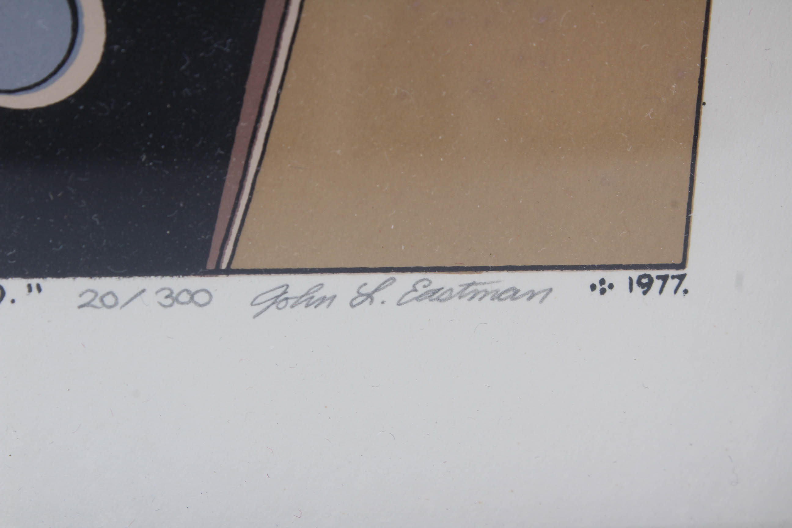 John L. Eastman Signed Original Gouache Painting