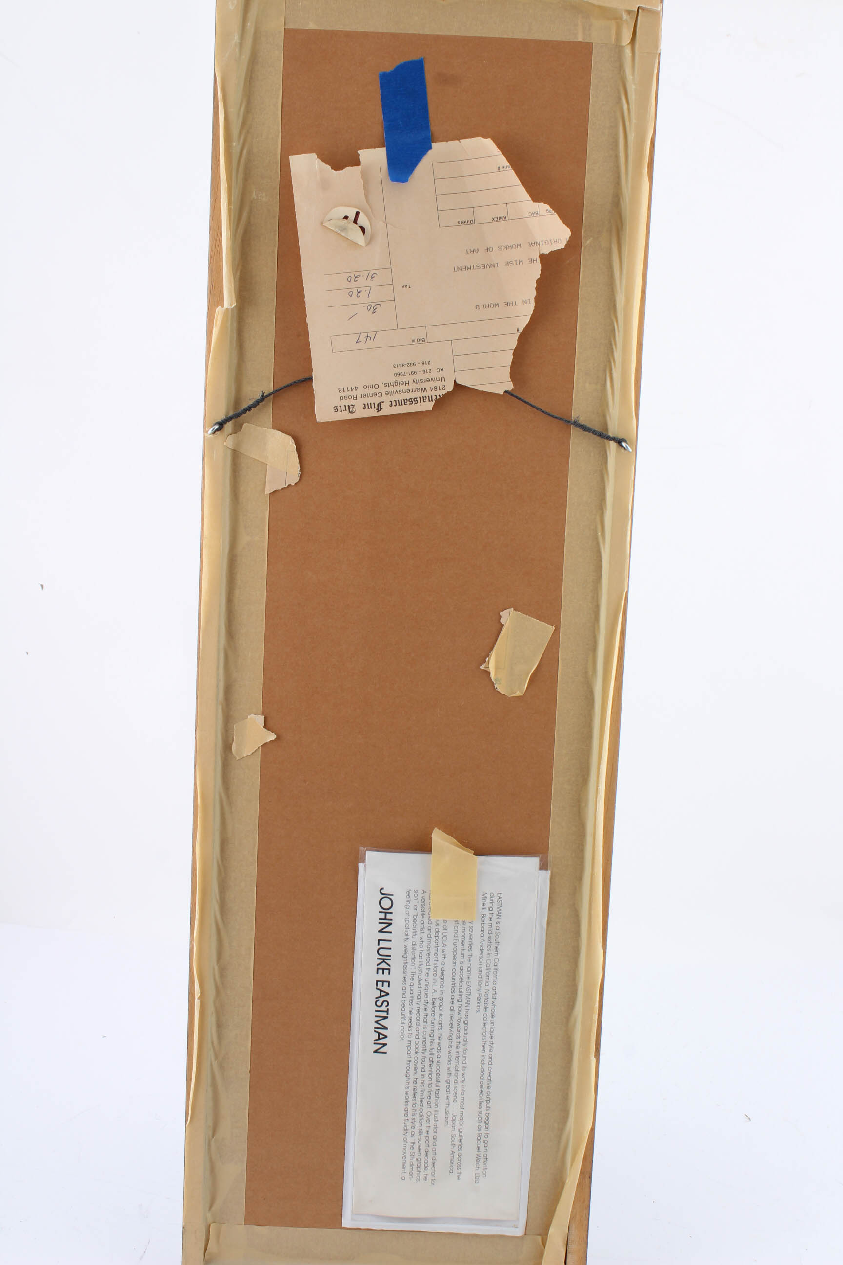 John L. Eastman Signed Original Gouache Painting