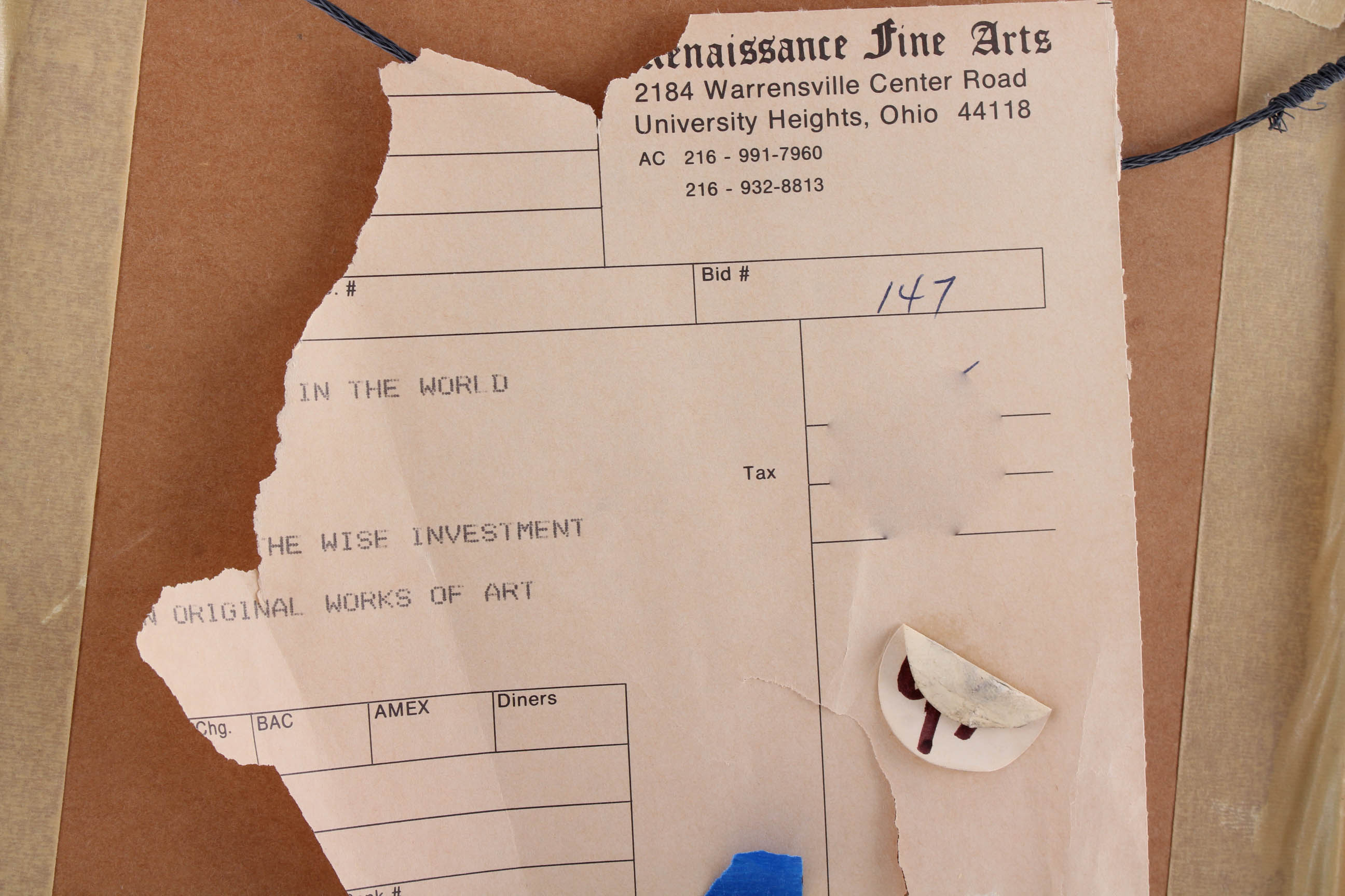 John L. Eastman Signed Original Gouache Painting