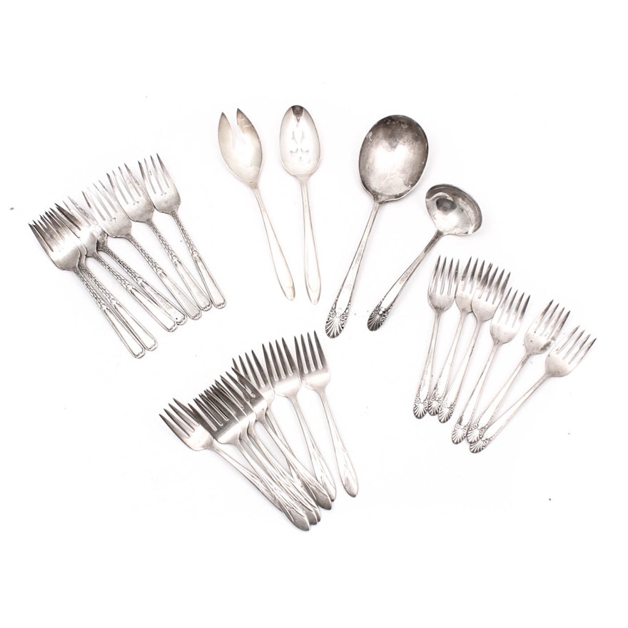 Silver Plate Flatware Featuring "First Lady" by Meriden
