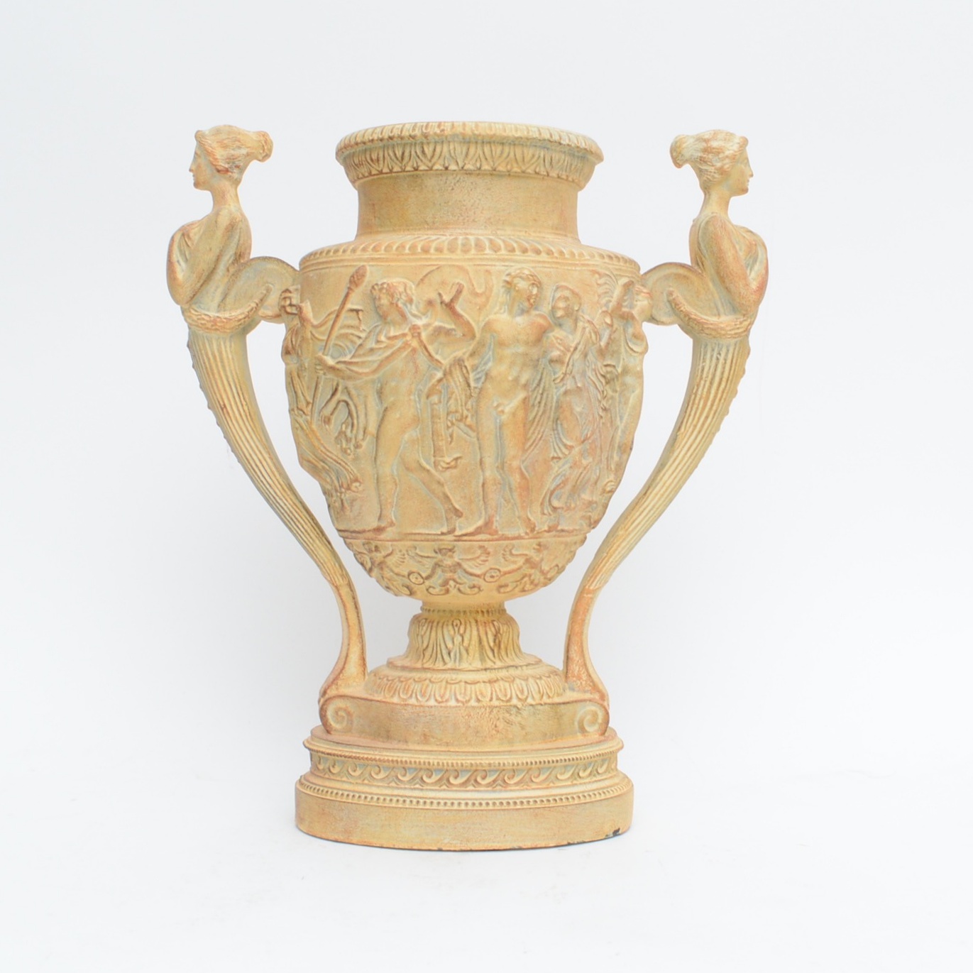 Plaster Grecian Style Urn
