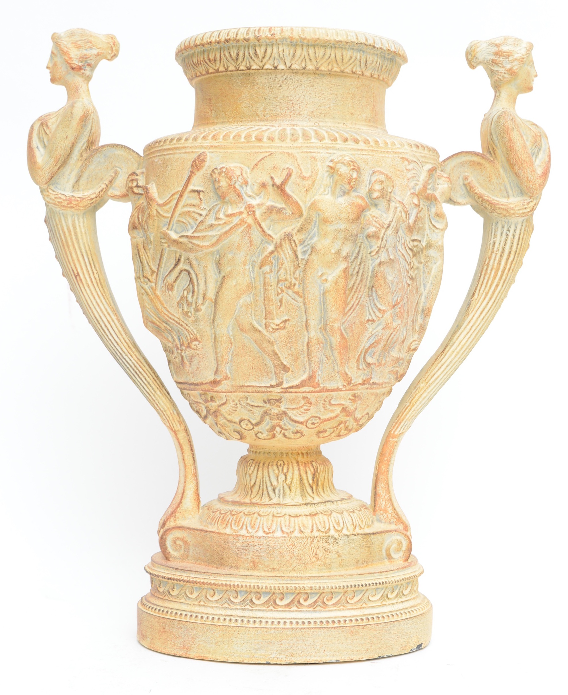 Plaster Grecian Style Urn