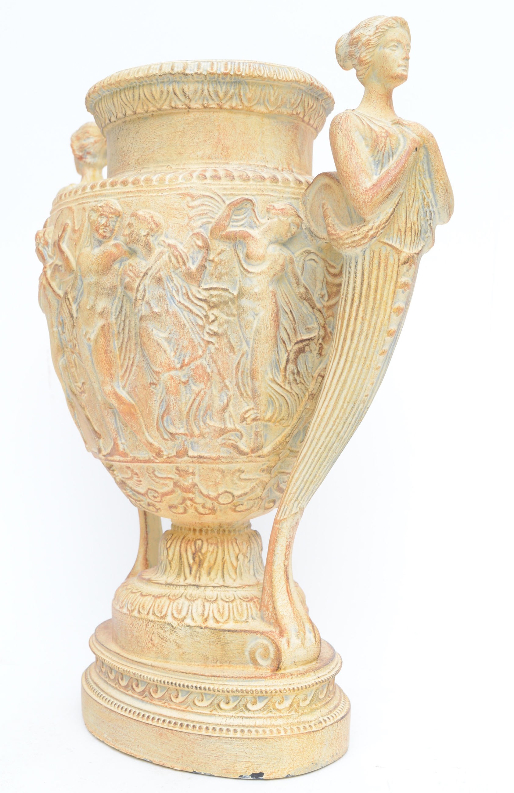 Plaster Grecian Style Urn
