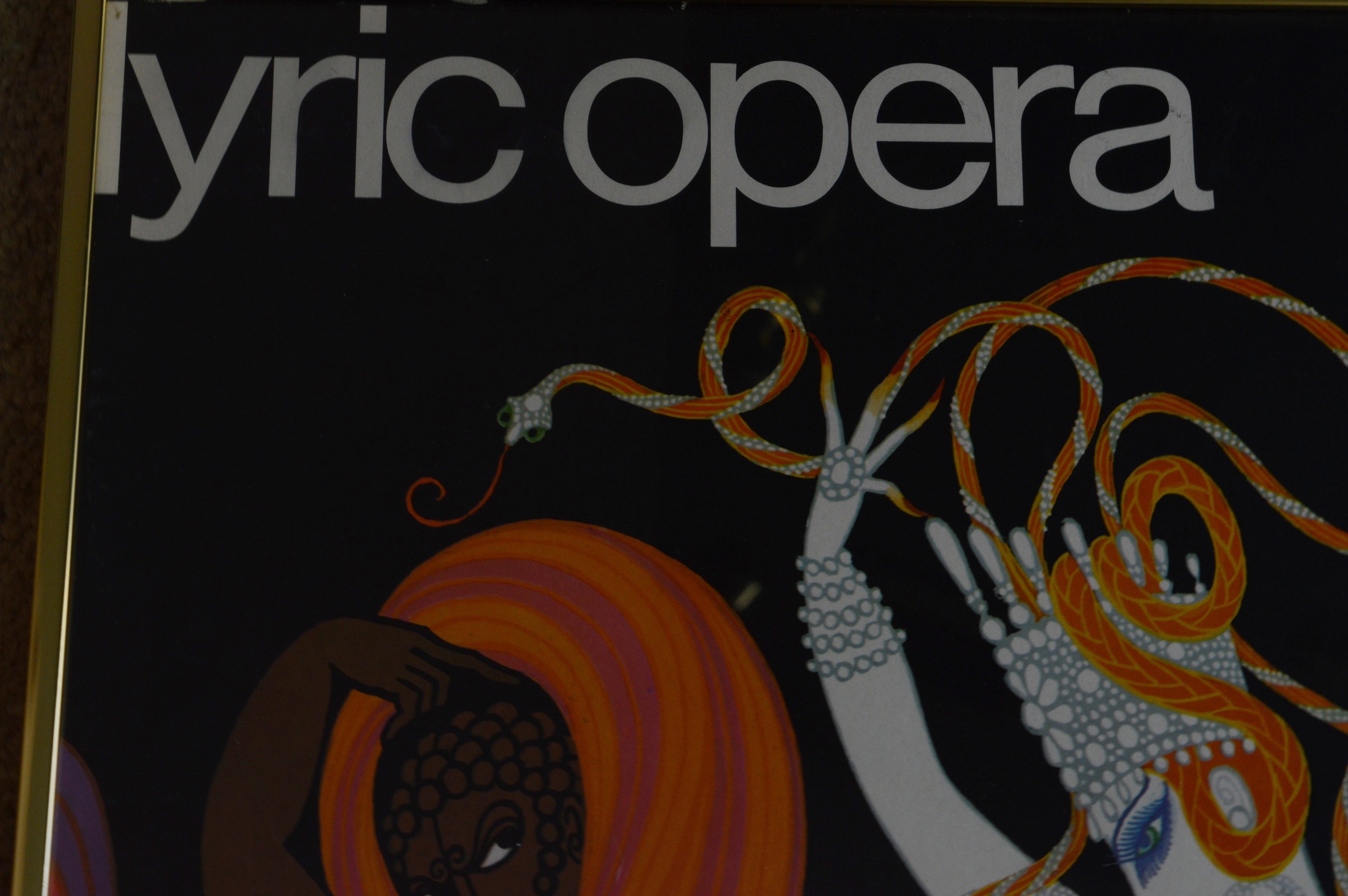 Erte Lyric Opera Poster, Circa 1968