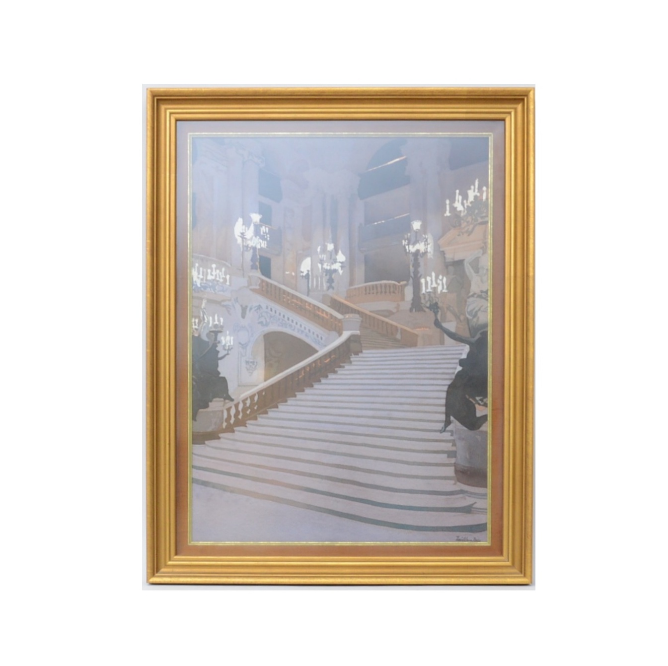 William Neale Architectural Watercolor of Palais Garnier