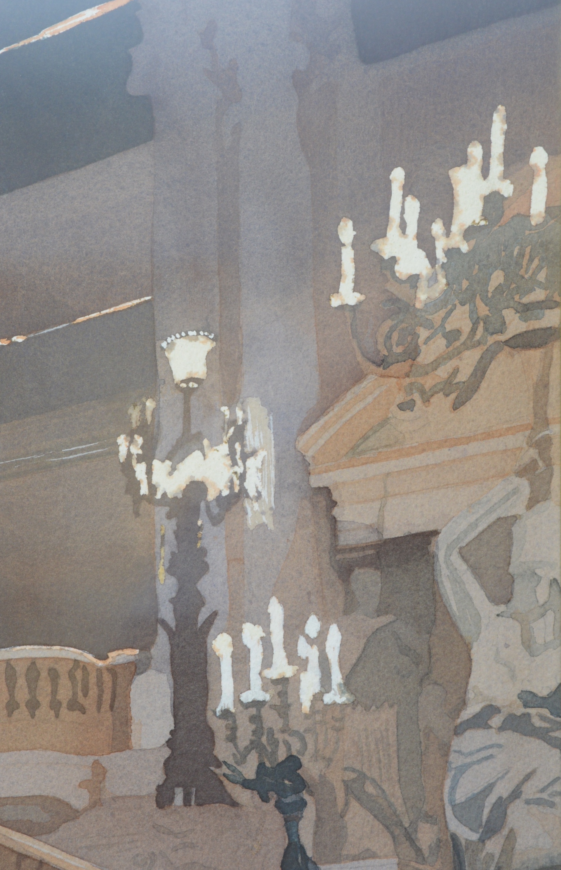 William Neale Architectural Watercolor of Palais Garnier