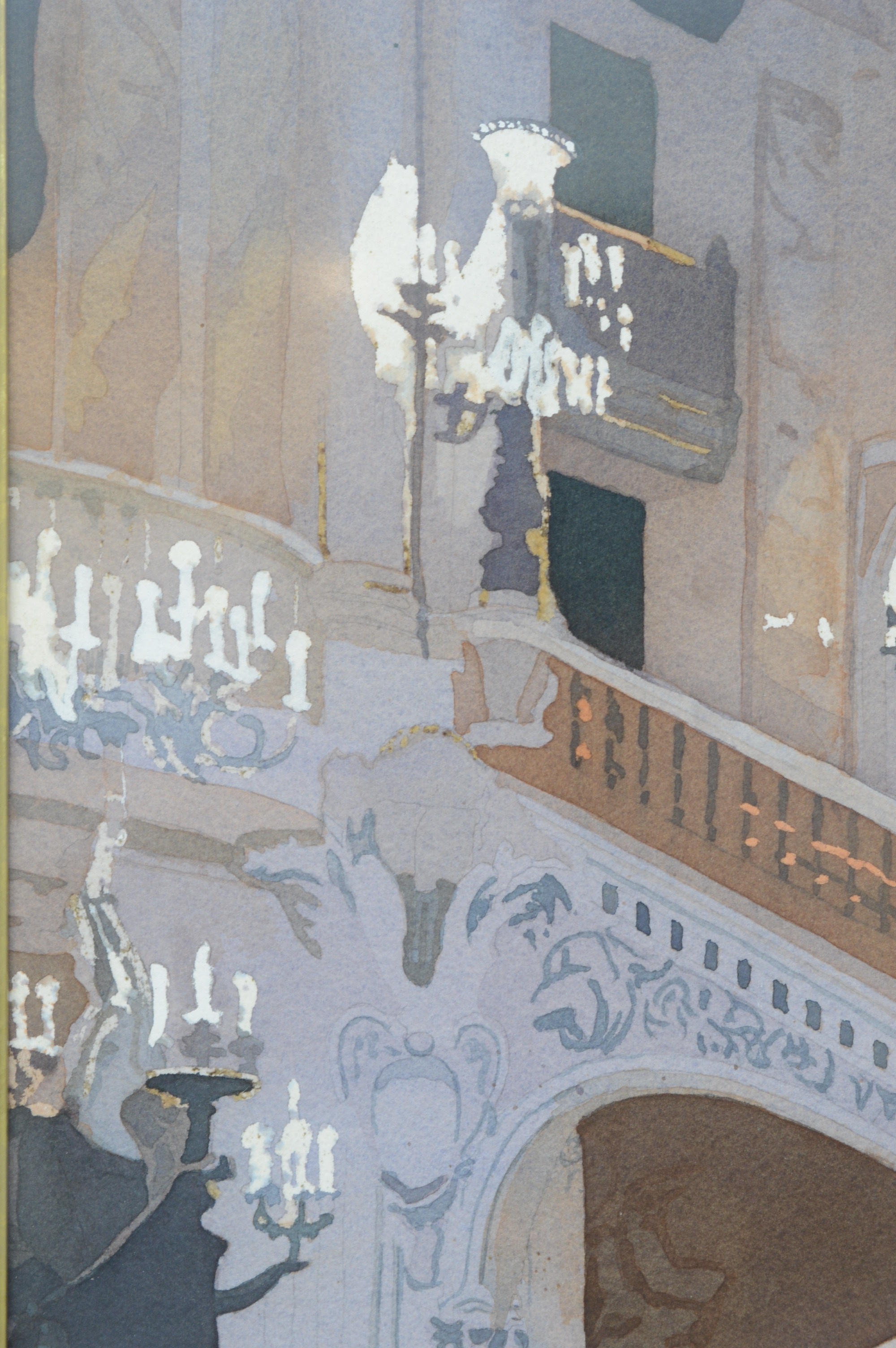 William Neale Architectural Watercolor of Palais Garnier