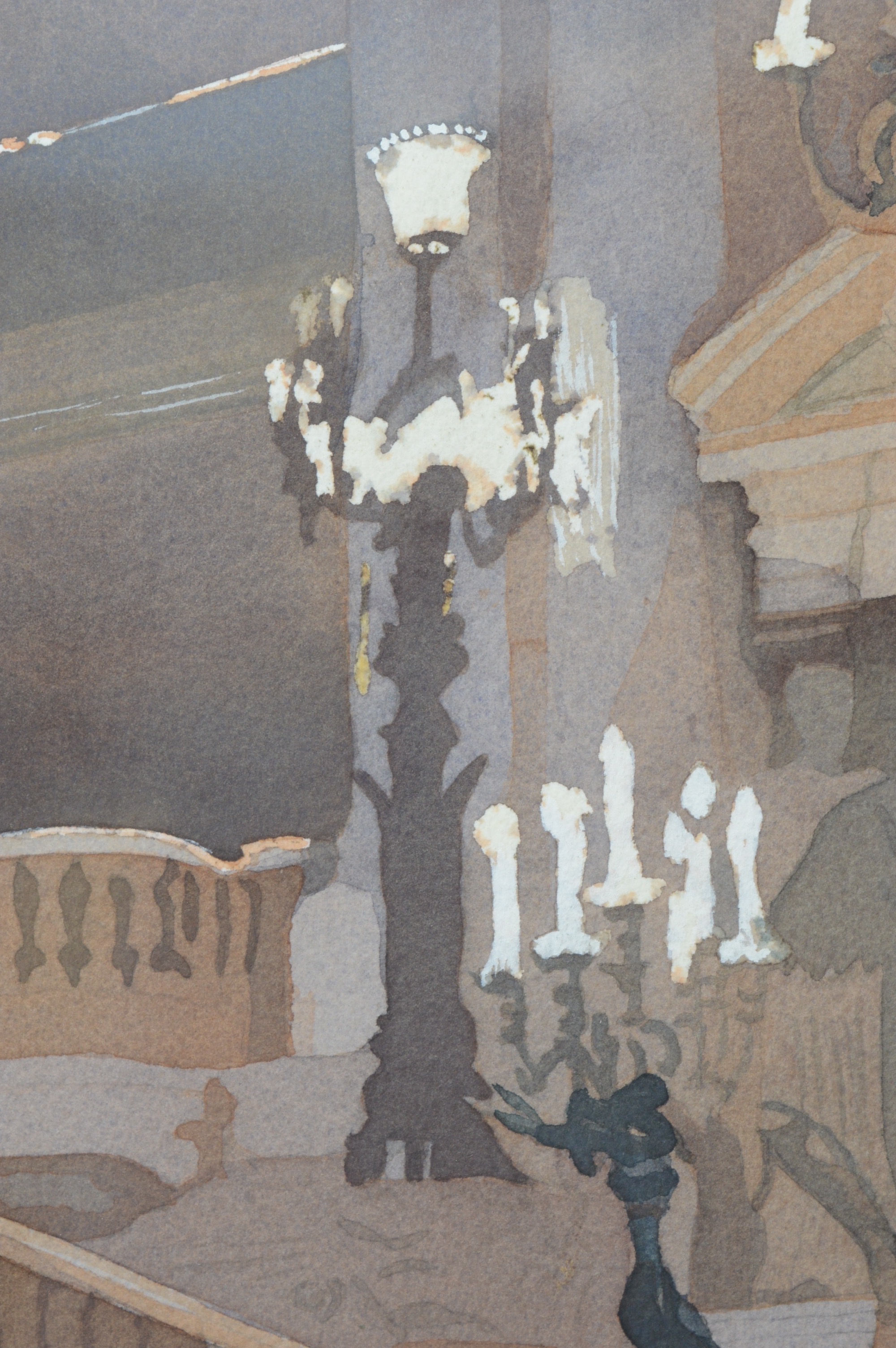 William Neale Architectural Watercolor of Palais Garnier