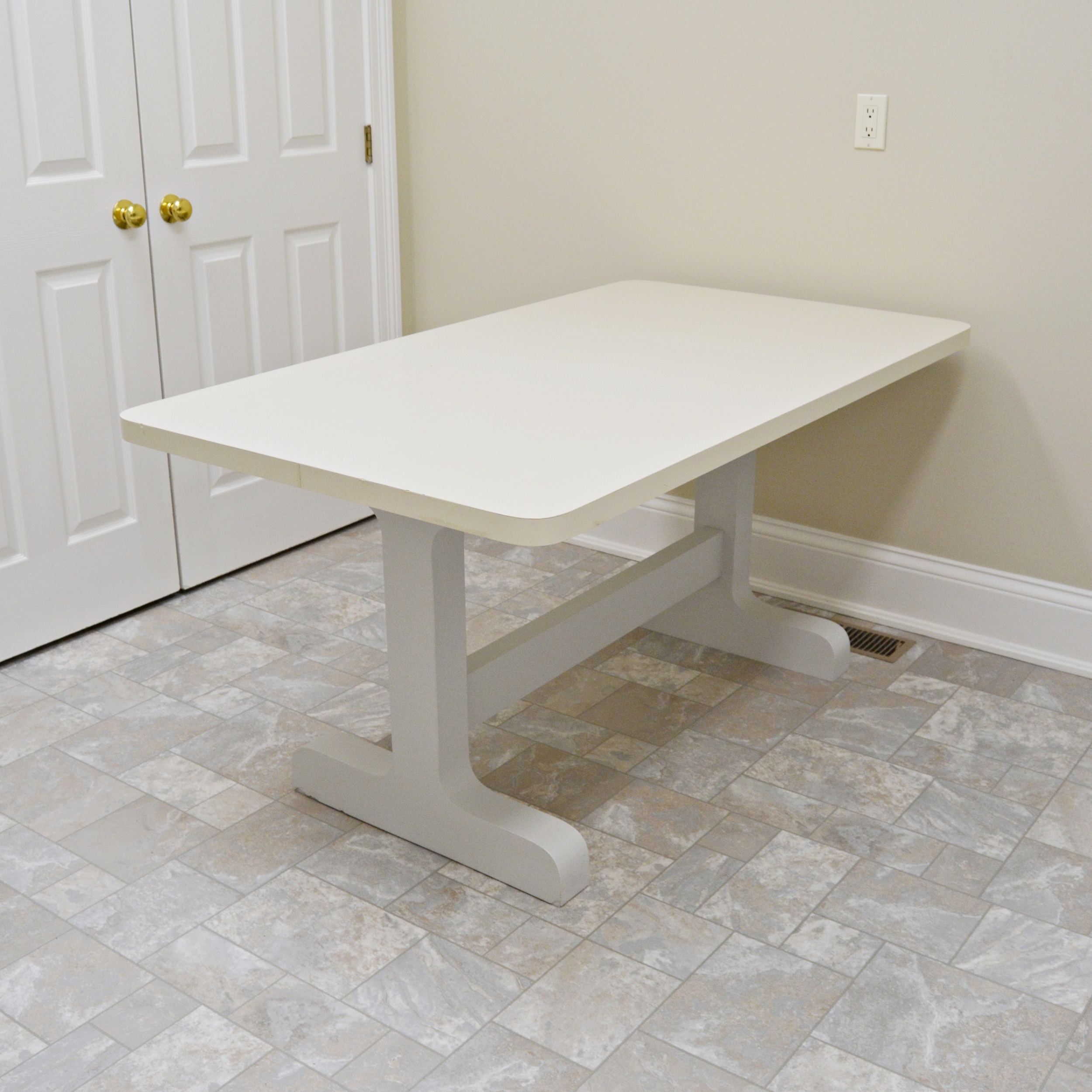 White Laminate Table