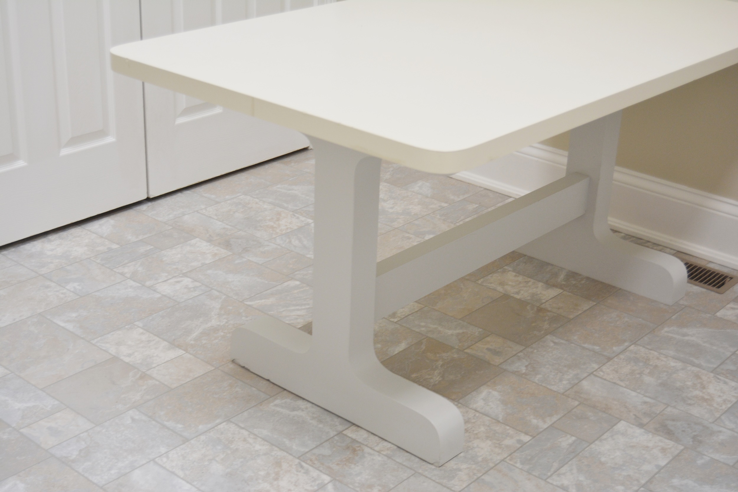 White Laminate Table