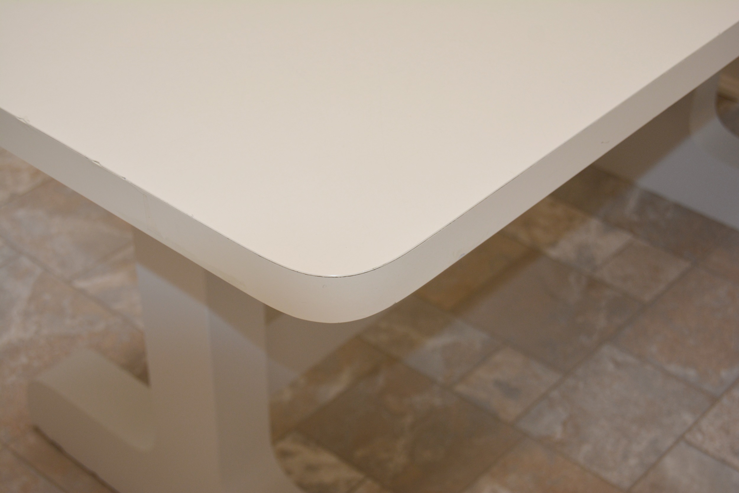 White Laminate Table