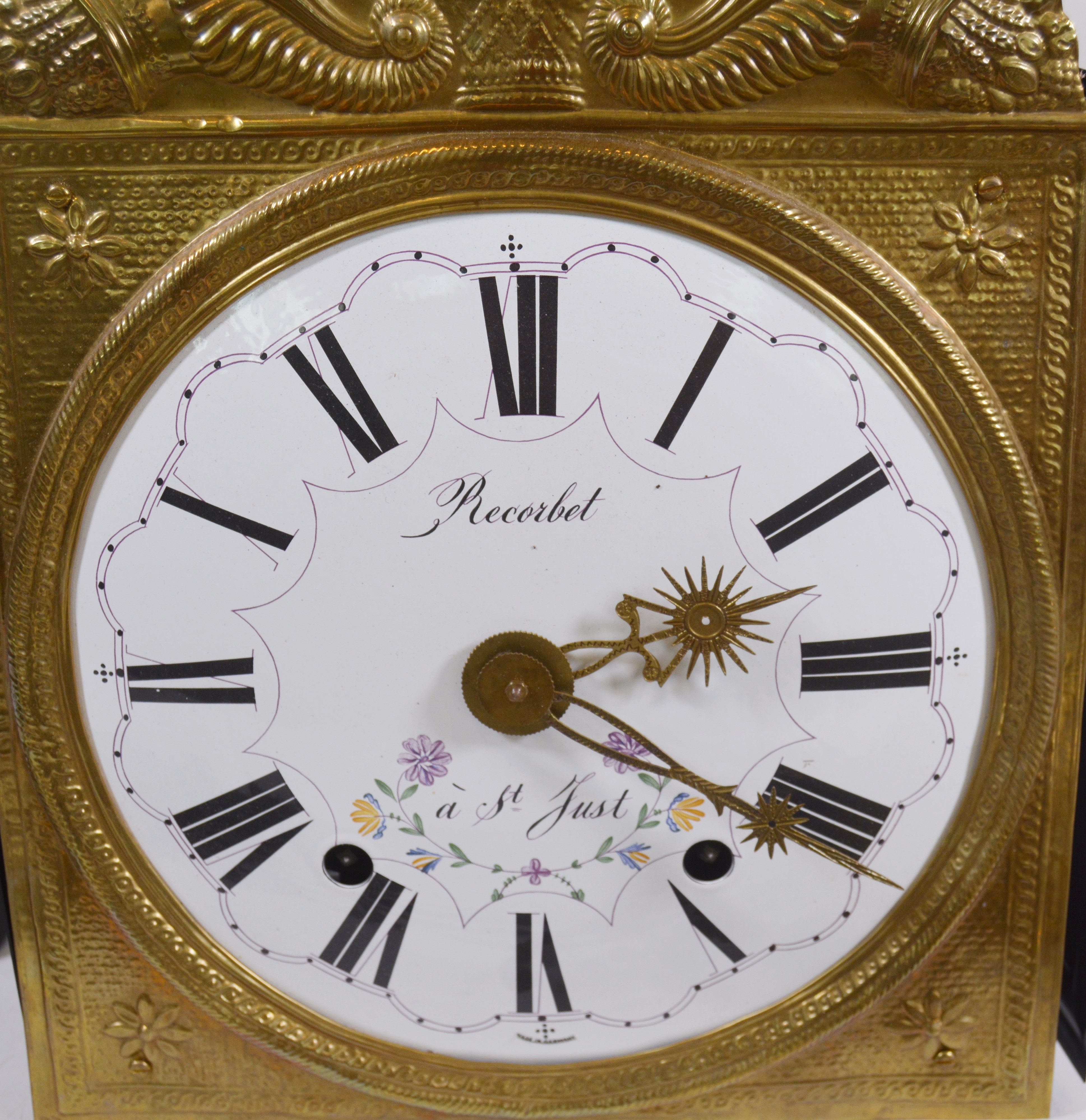 Recorbet à St. Just Brass Pendulum Wall Clock