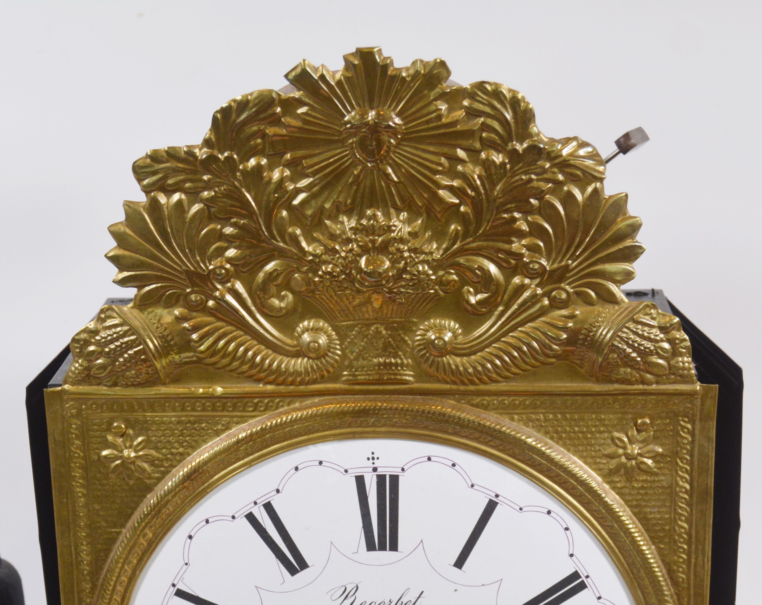 Recorbet à St. Just Brass Pendulum Wall Clock