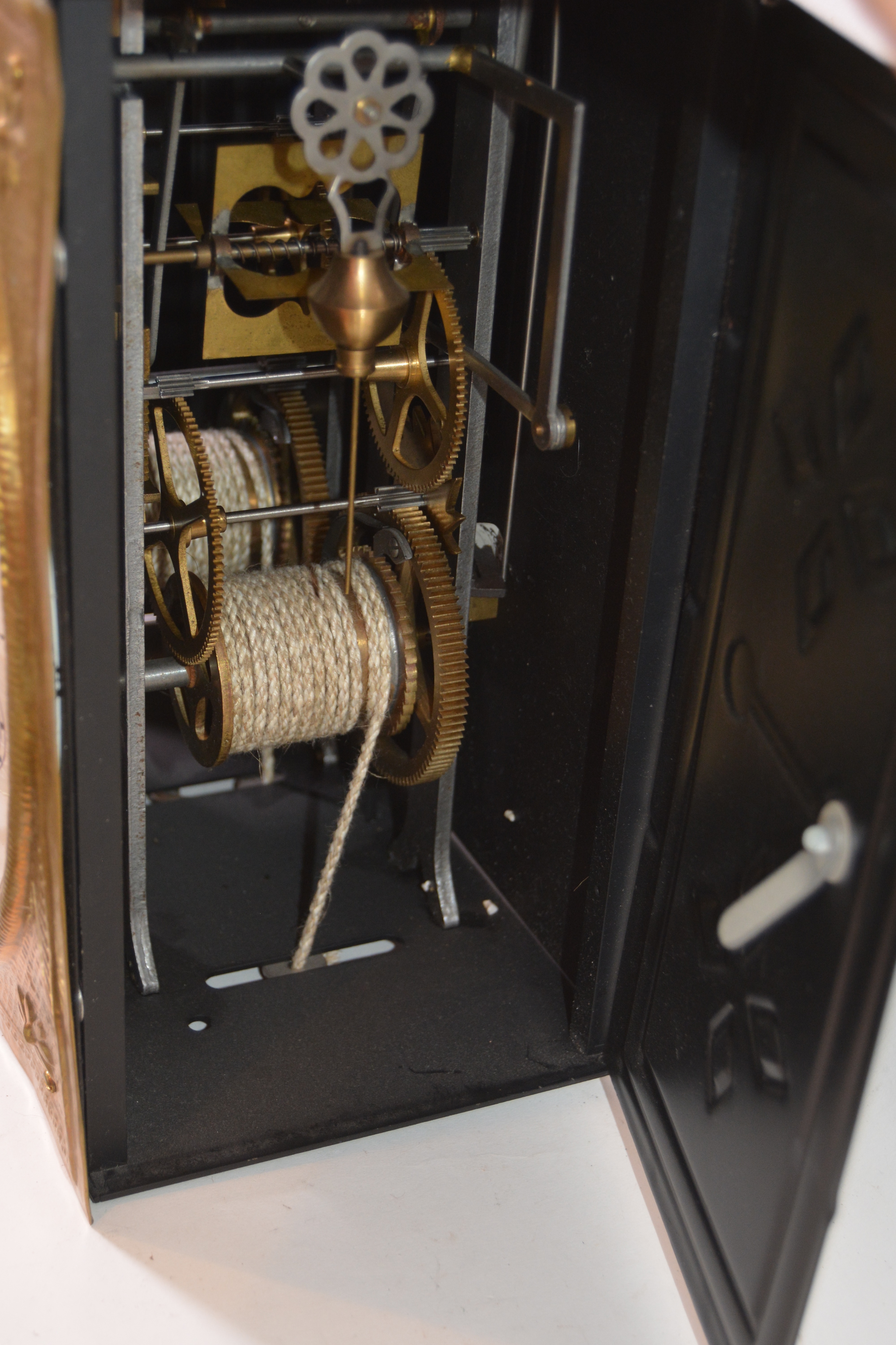 Recorbet à St. Just Brass Pendulum Wall Clock