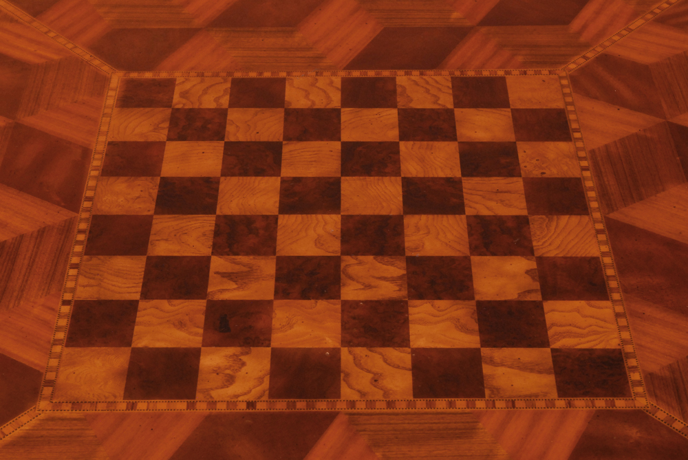 Maitland-Smith Inlaid Game Table