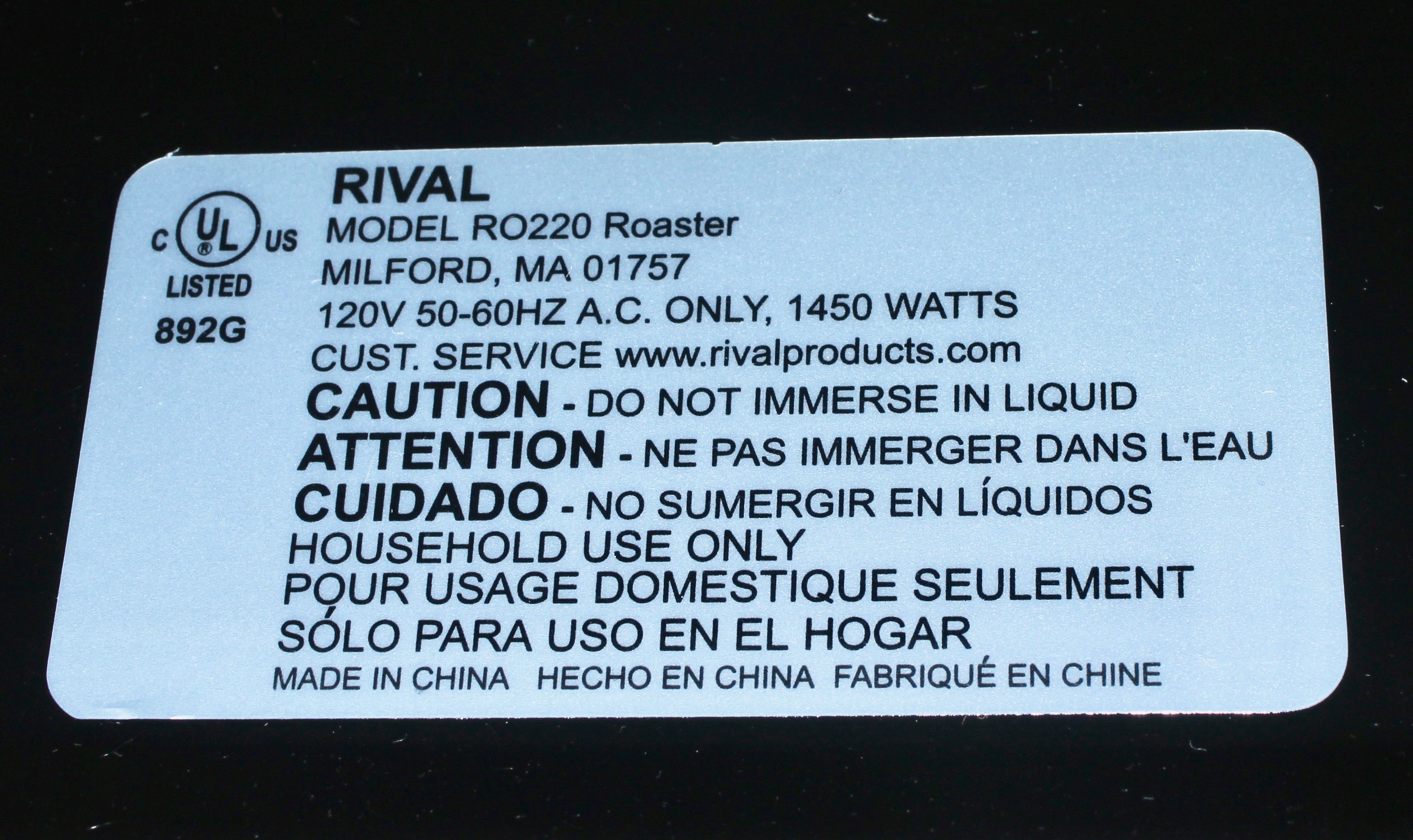 Rival 20-Quart Slow Roaster Oven