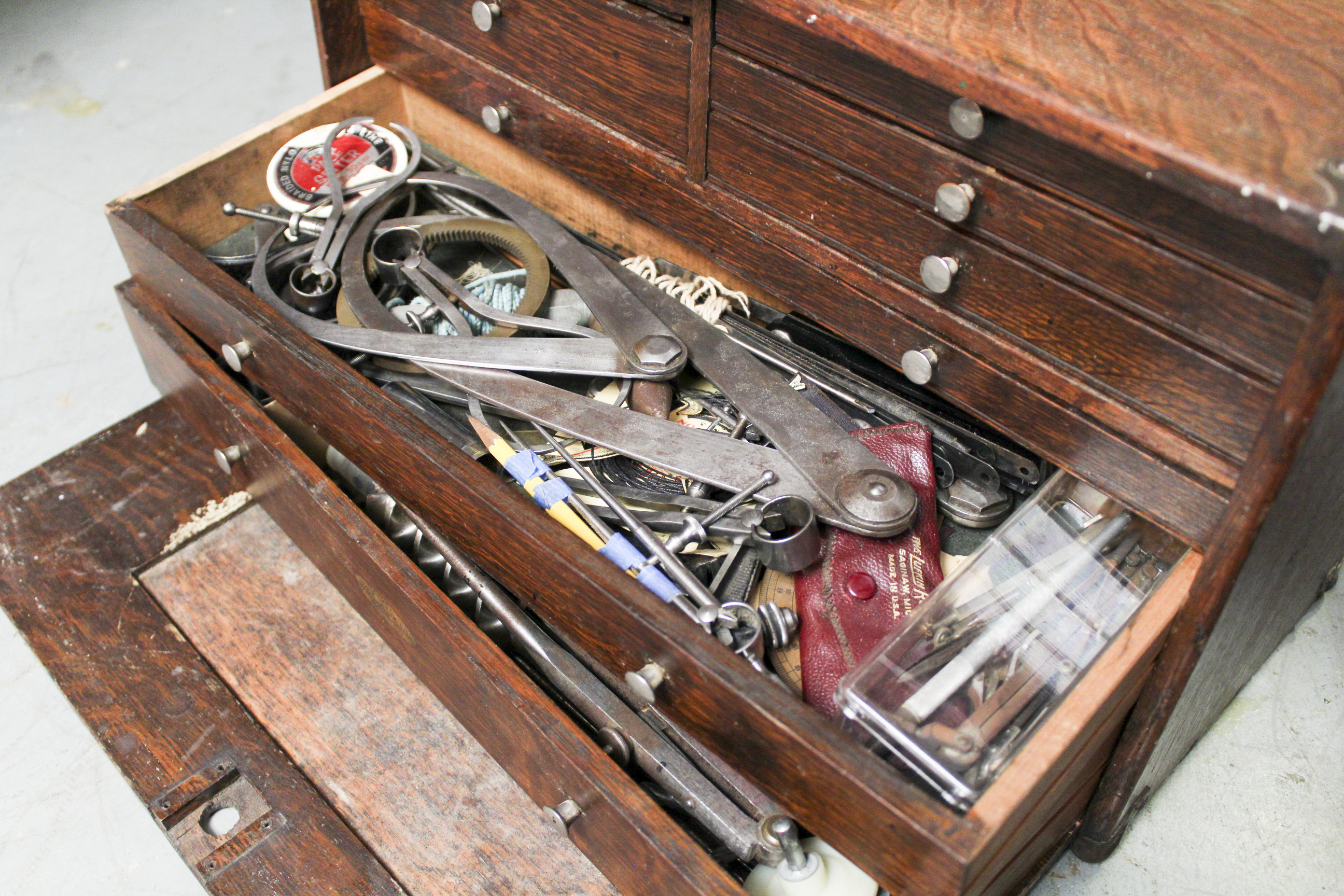Vintage Machinist Tool Chest by H. Gerstner & Sons and Tool Books