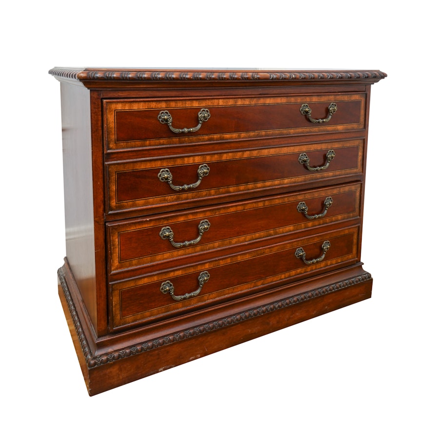 Vintage Georgian Style Mahogany Filing Cabinet by Universal Furniture