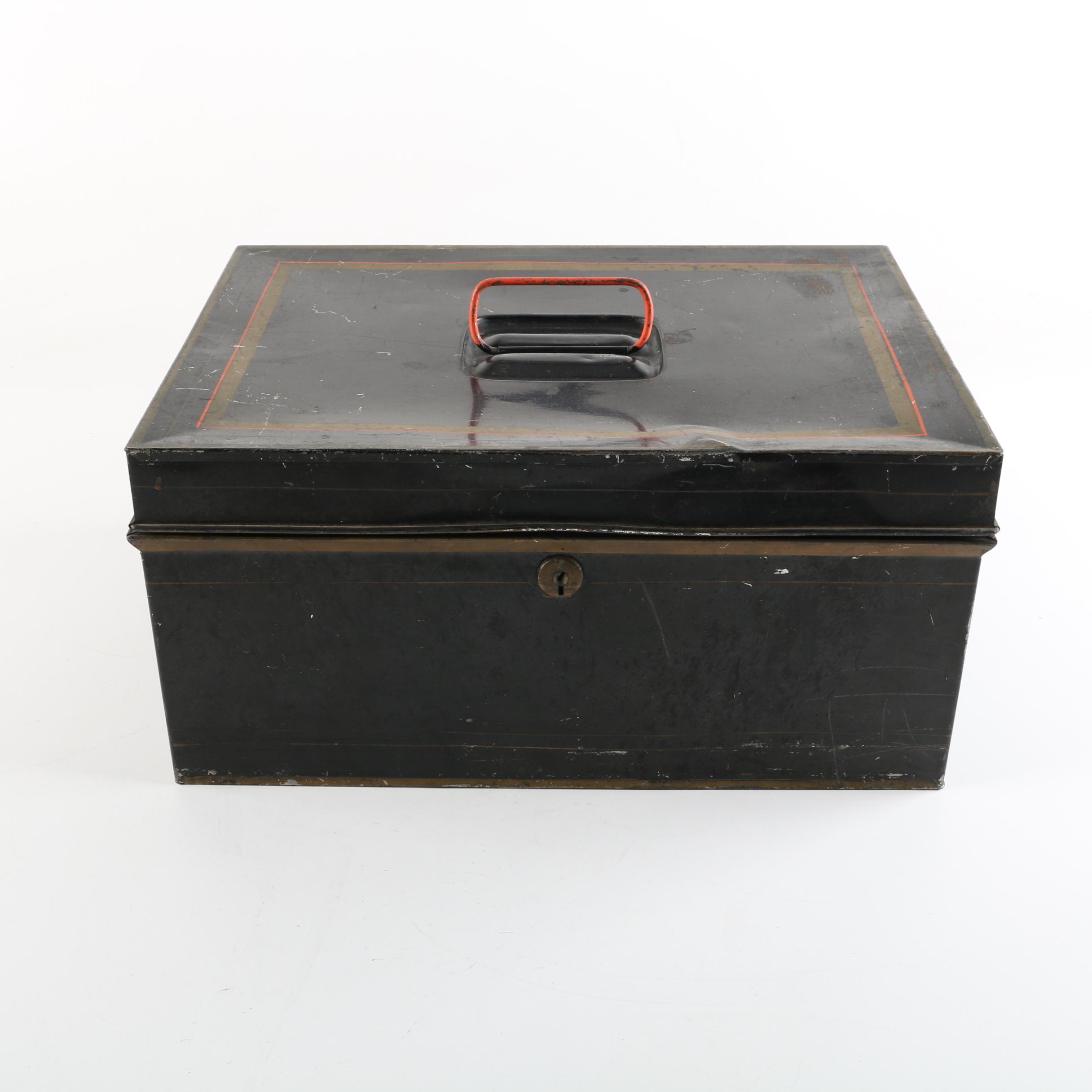 Vintage Metal Document Box