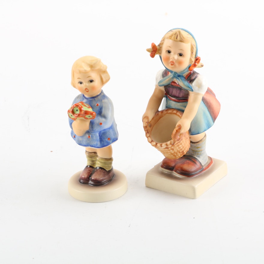 Goebel Hummel TMK-3 "Little Helper" and TMK-7 "Little Girl" Figurines