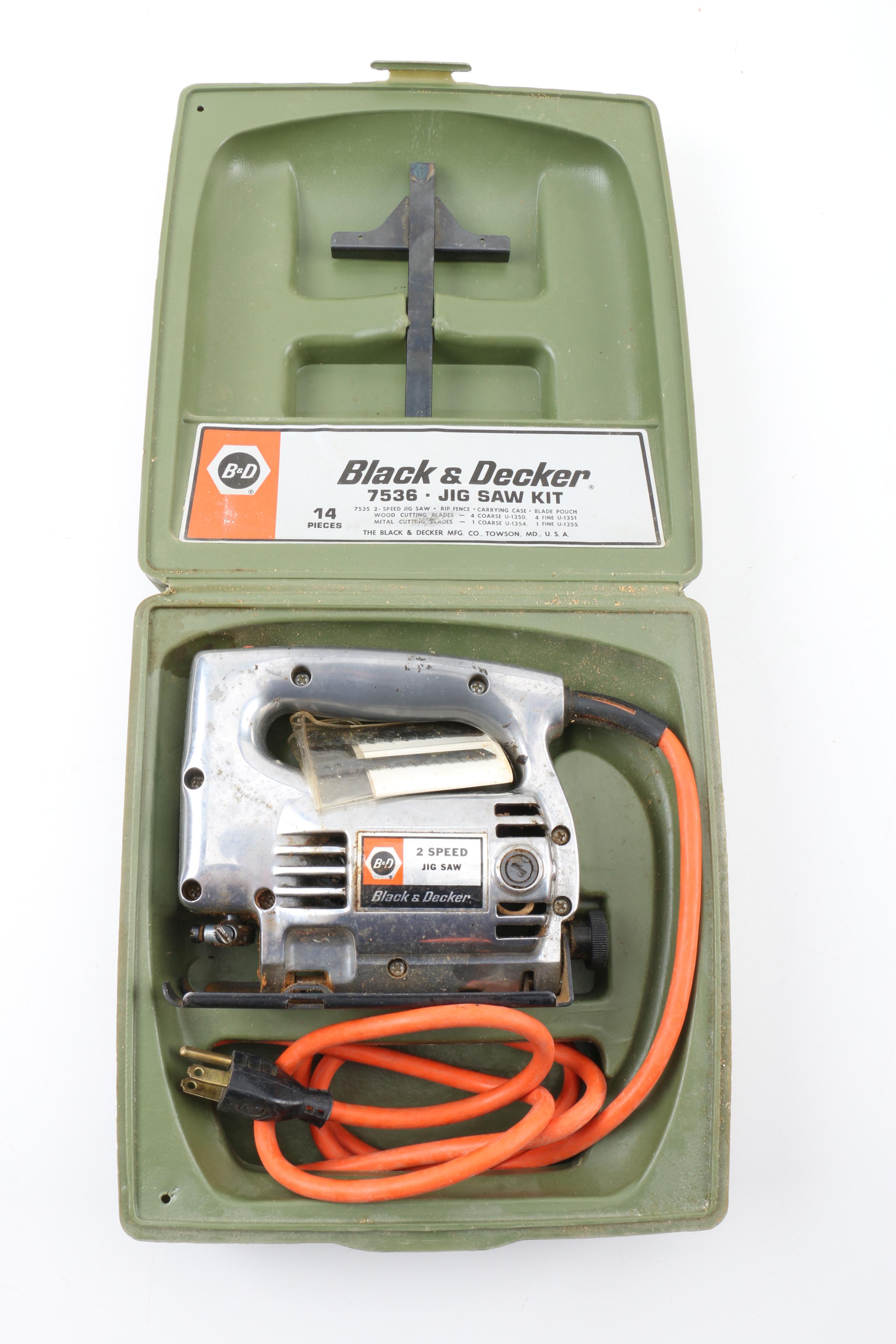 Black & Decker Jig Saw, Circular Saw and Craftsman Cordless Drill