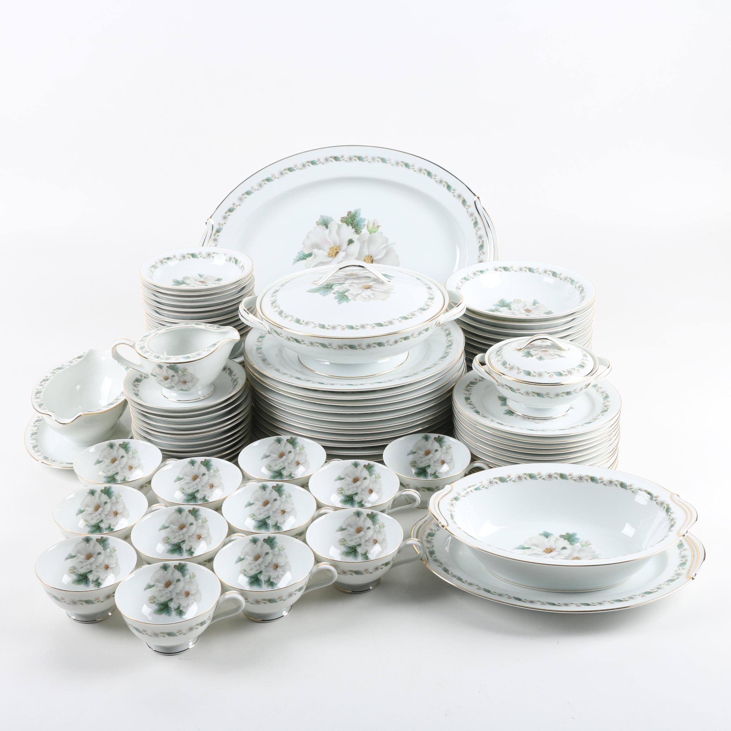 Noritake Nippon Toki Kaisha RC White Floral Tableware 1924-35