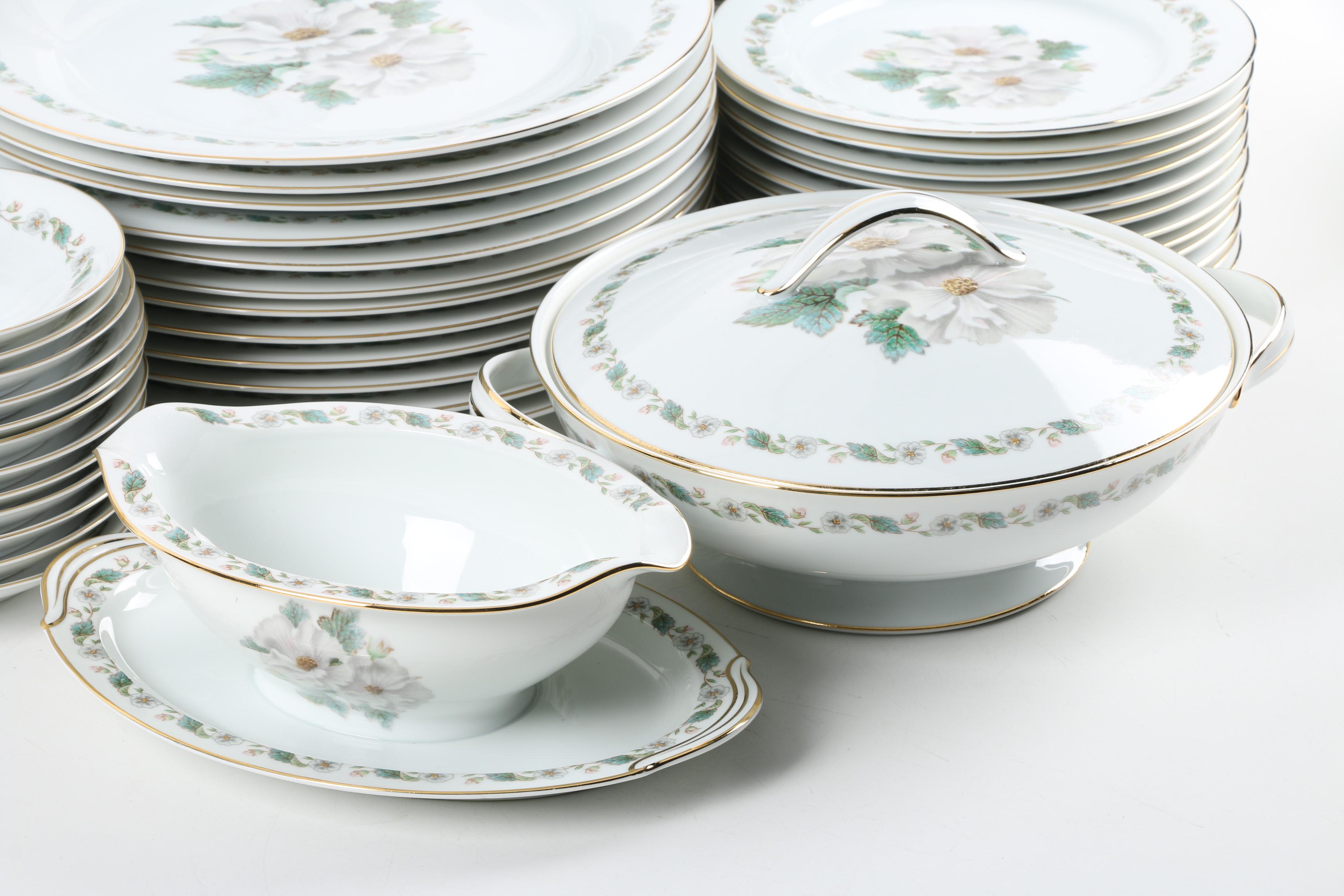 Noritake Nippon Toki Kaisha RC White Floral Tableware 1924-35