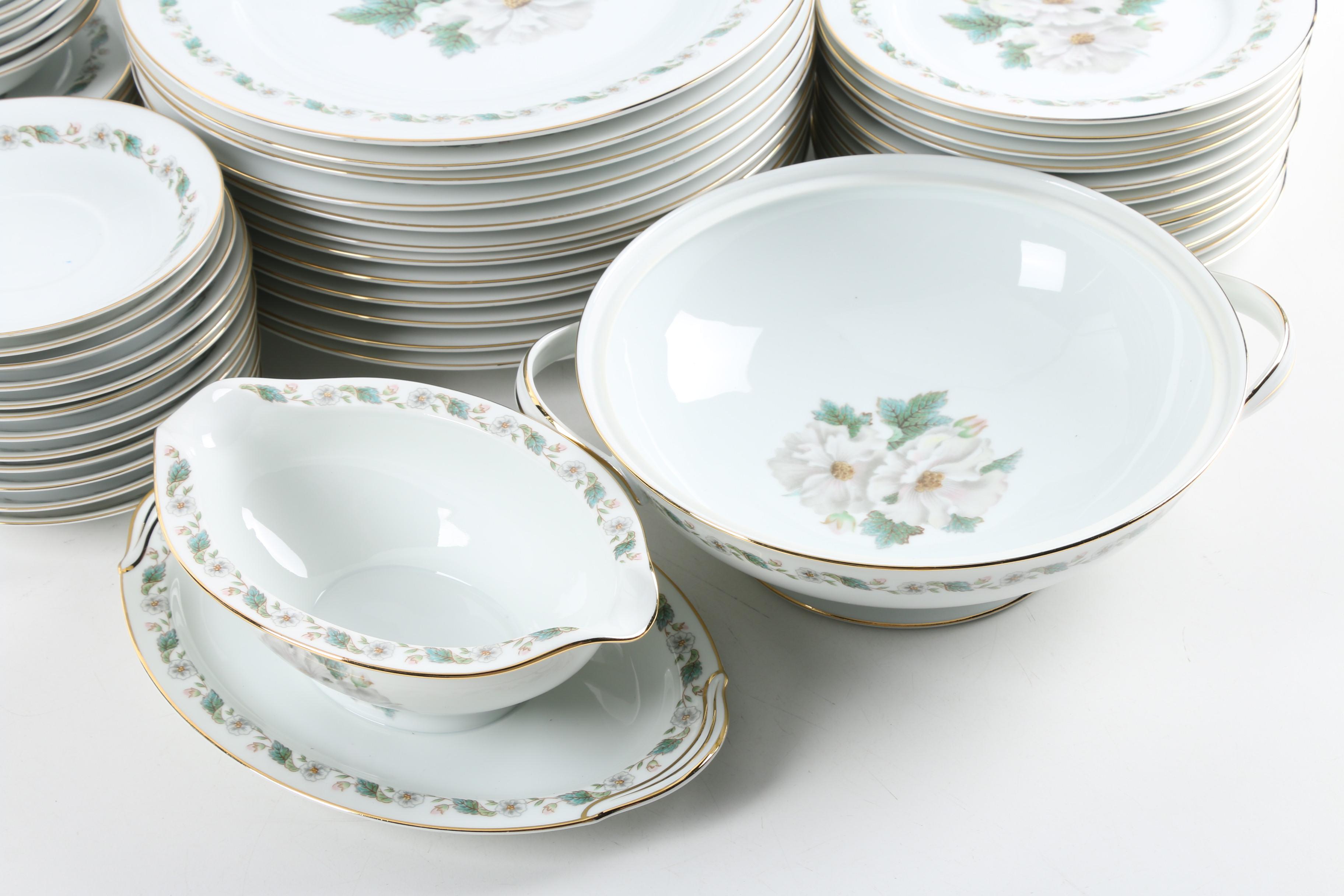 Noritake Nippon Toki Kaisha RC White Floral Tableware 1924-35