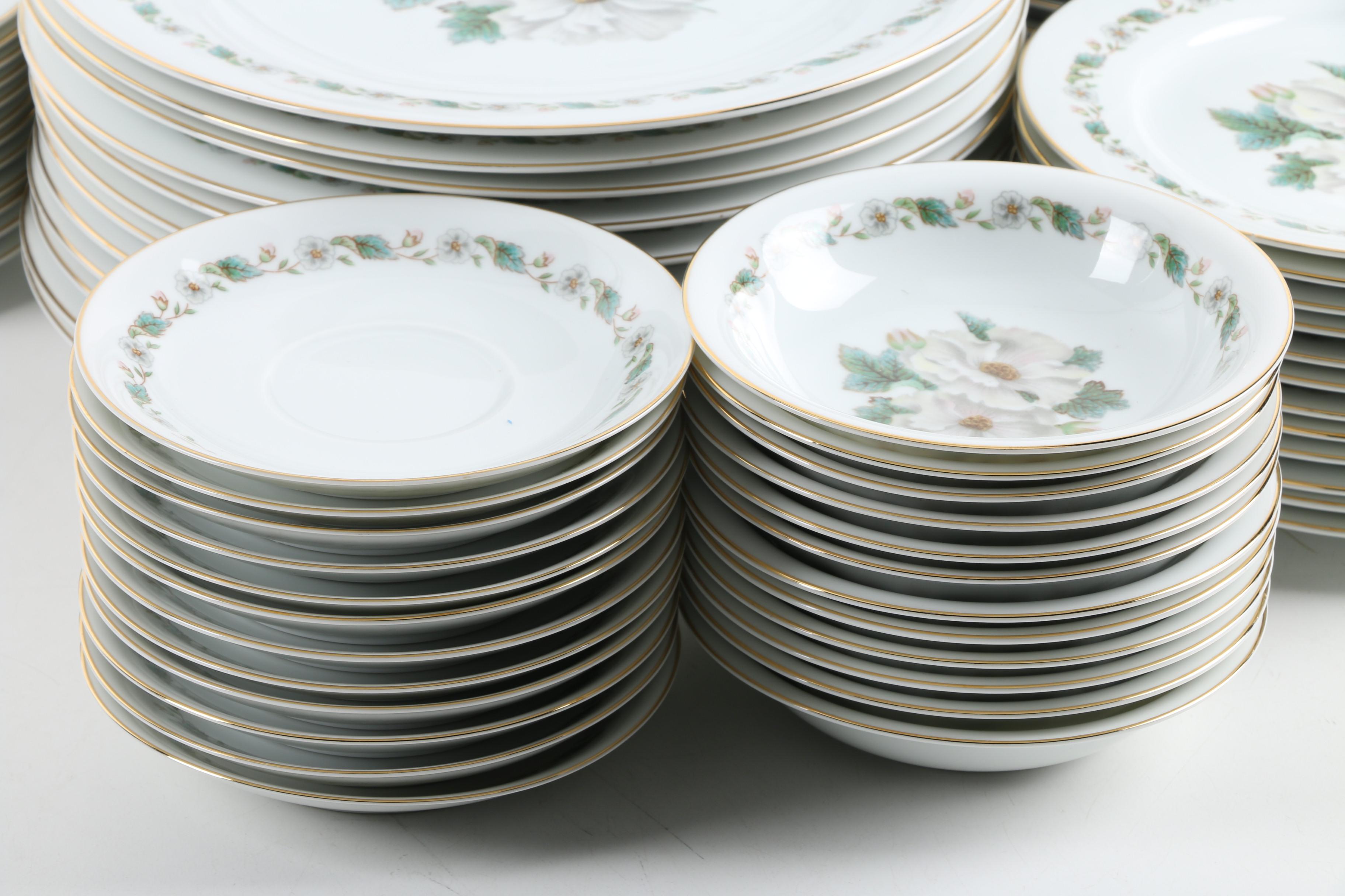 Noritake Nippon Toki Kaisha RC White Floral Tableware 1924-35