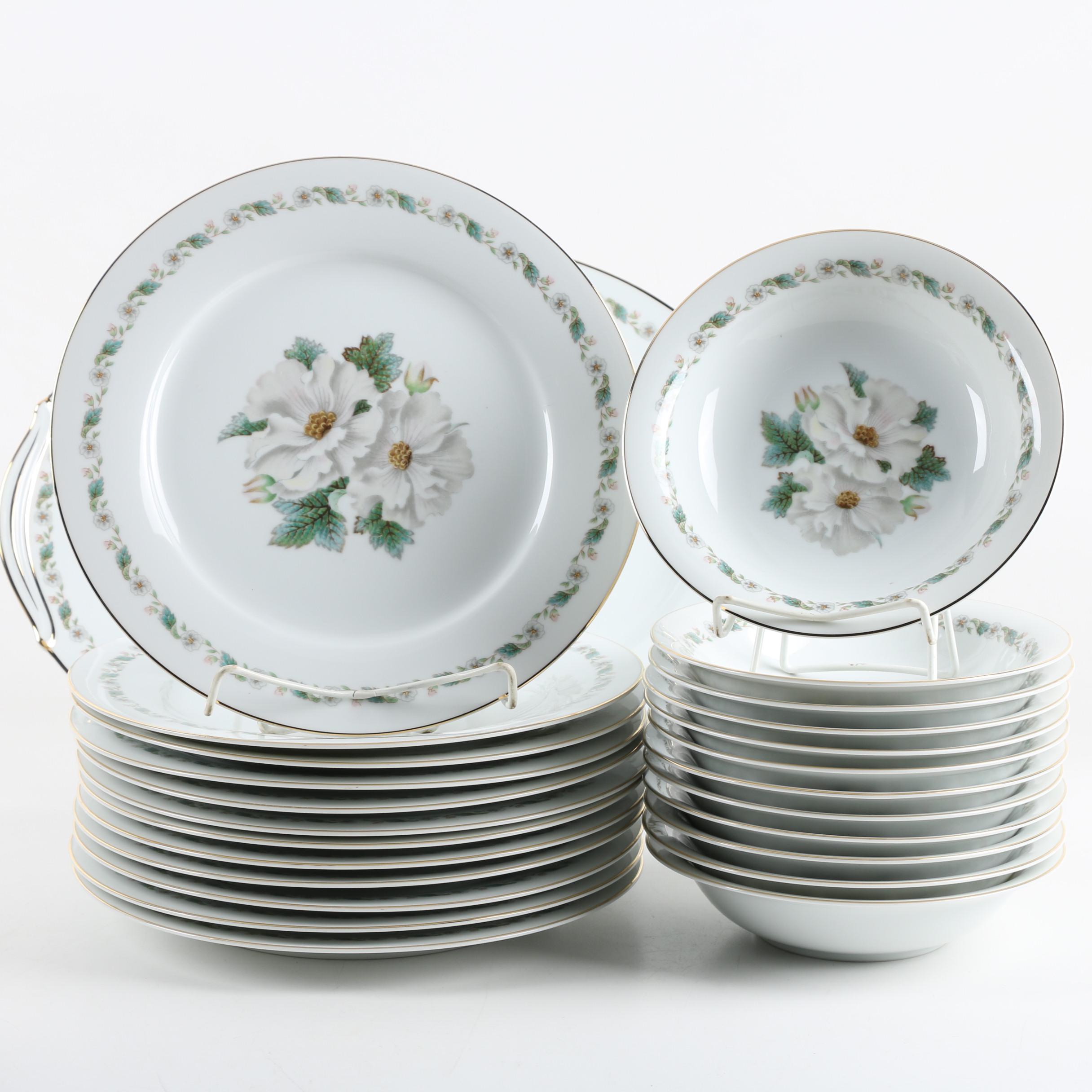 Noritake Nippon Toki Kaisha RC White Floral Tableware 1924-35
