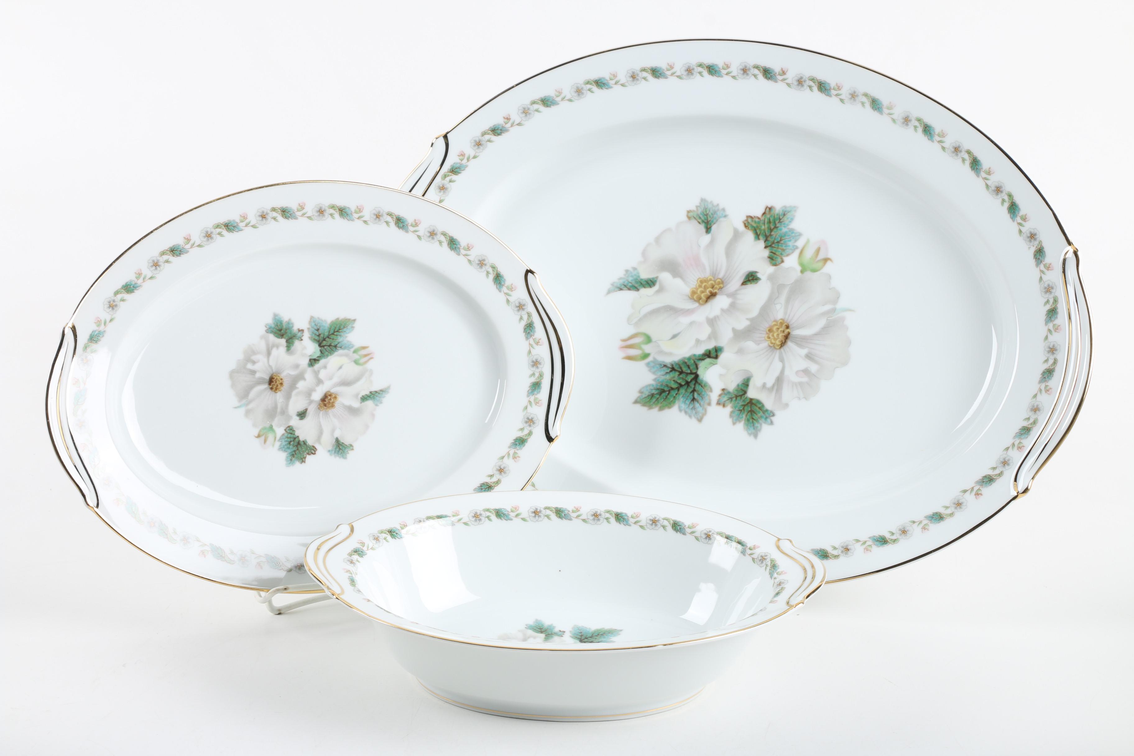 Noritake Nippon Toki Kaisha RC White Floral Tableware 1924-35