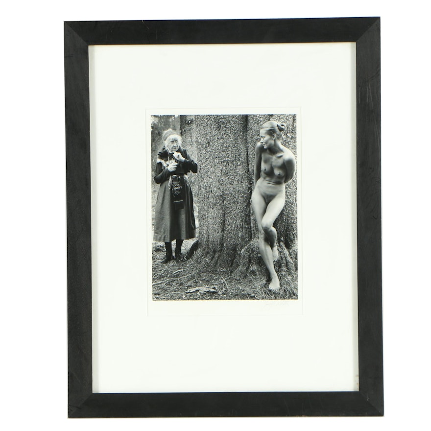 Judy Dater Gelatin Silver Print Photograph "Imogen and Twinka at Yosemite"