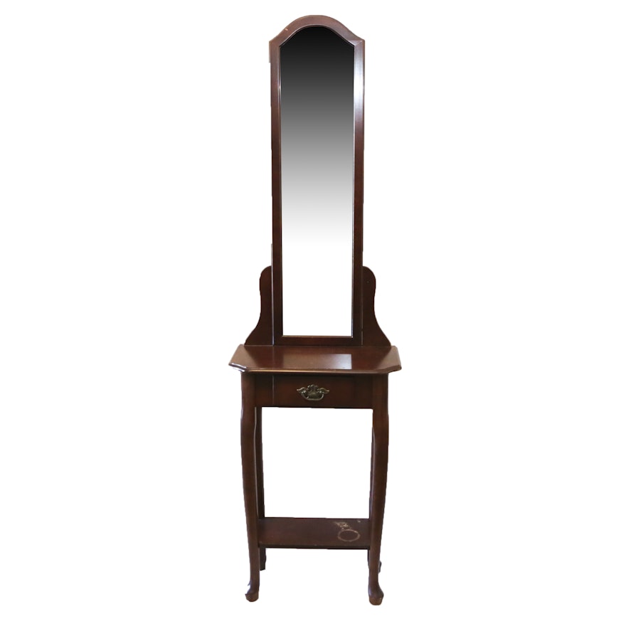 Accent Table with Attached Mirror