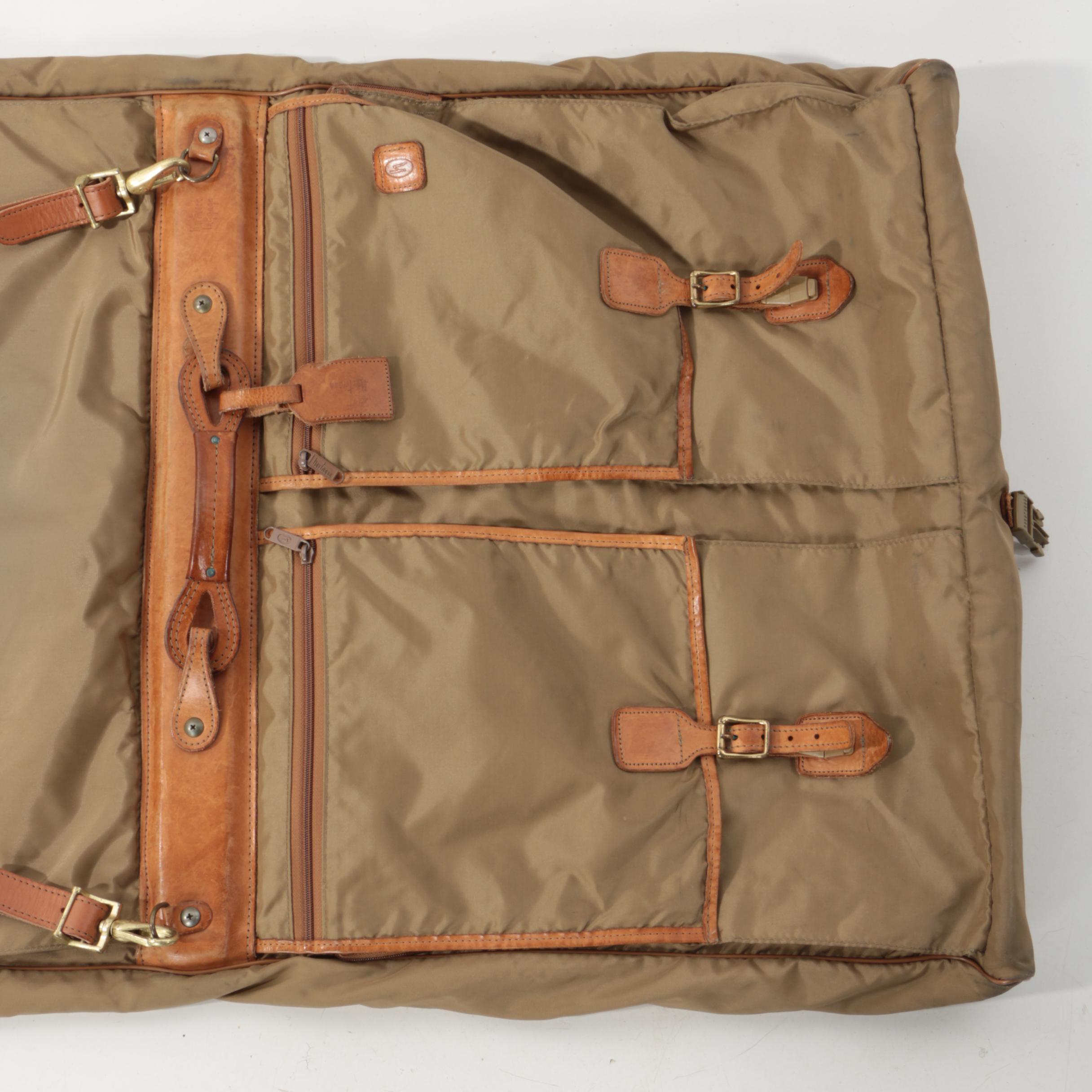 Vintage Hartmann Nylon and Leather Garment Bag