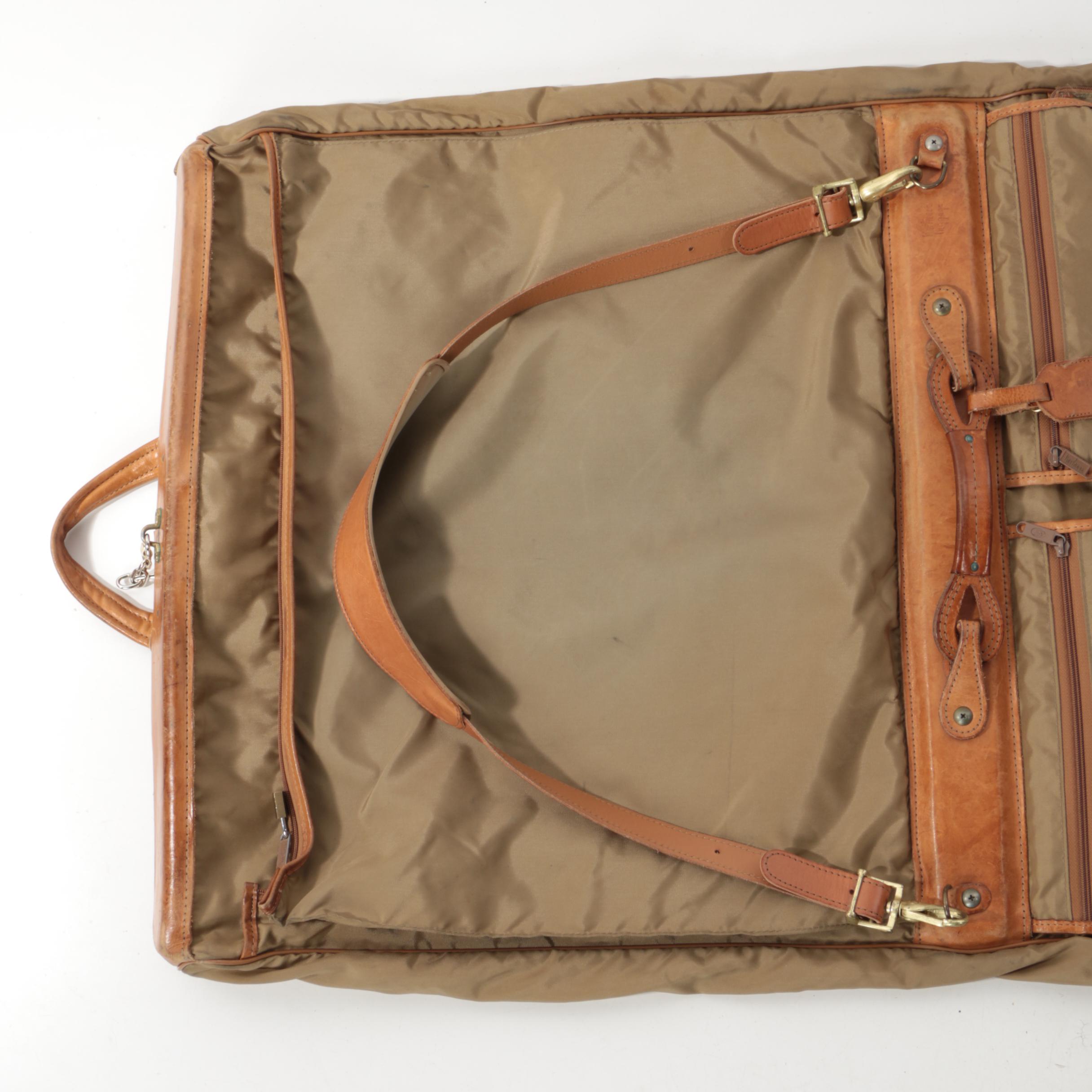 Vintage Hartmann Nylon and Leather Garment Bag