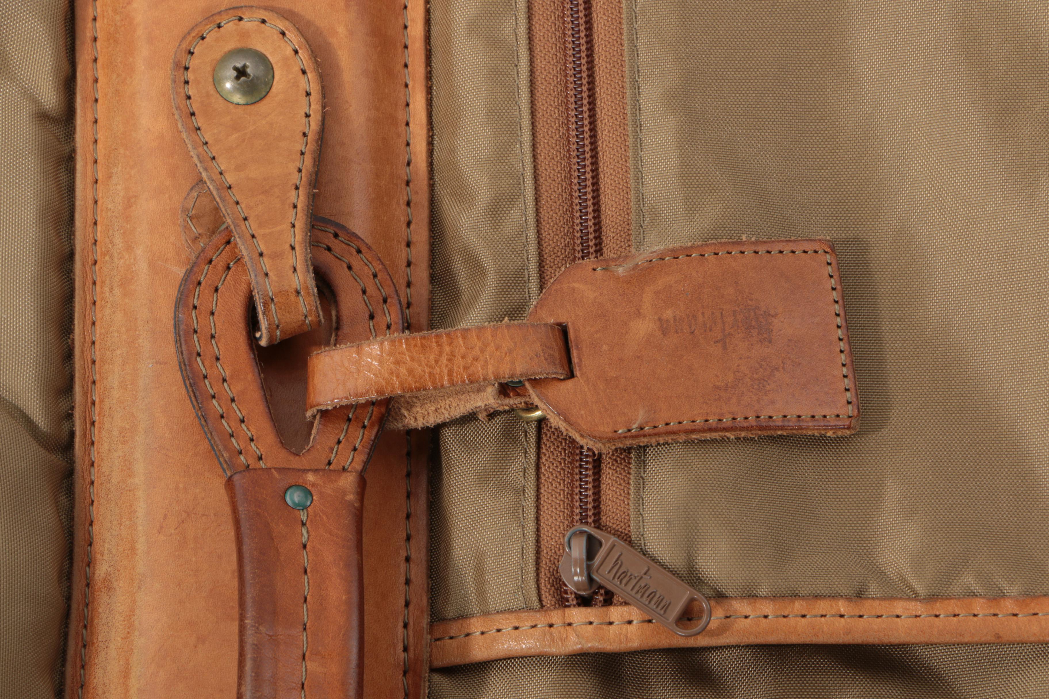 Vintage Hartmann Nylon and Leather Garment Bag