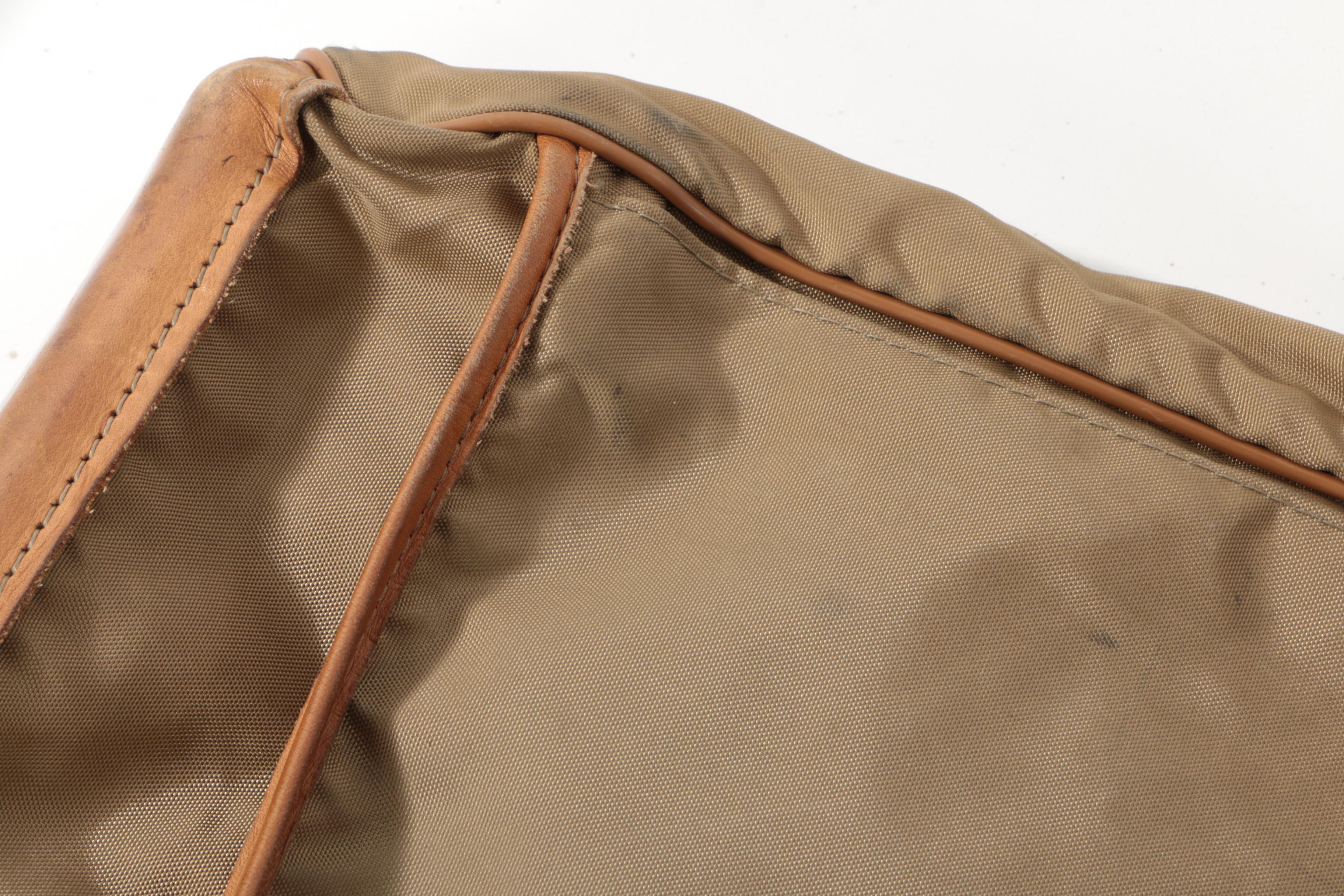 Vintage Hartmann Nylon and Leather Garment Bag