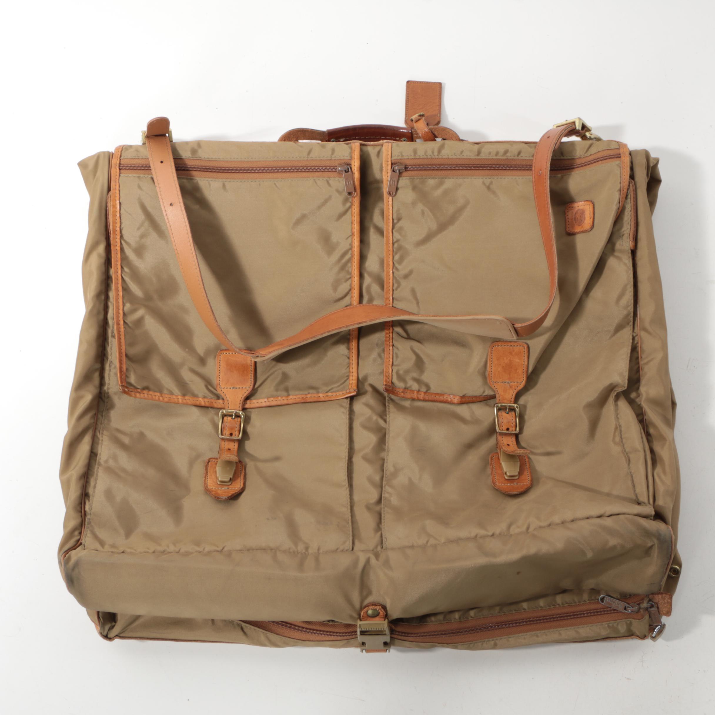 Vintage Hartmann Nylon and Leather Garment Bag