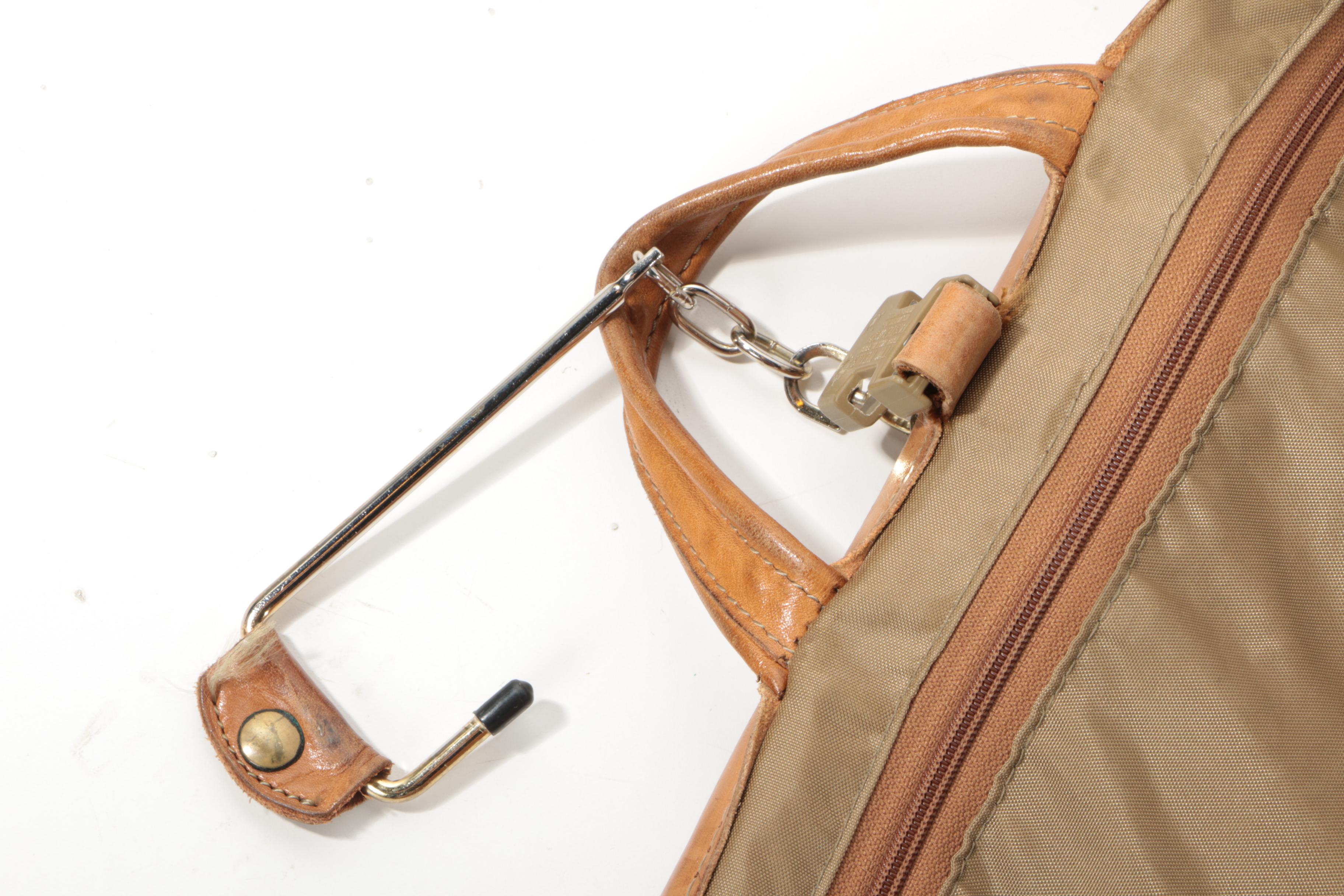 Vintage Hartmann Nylon and Leather Garment Bag
