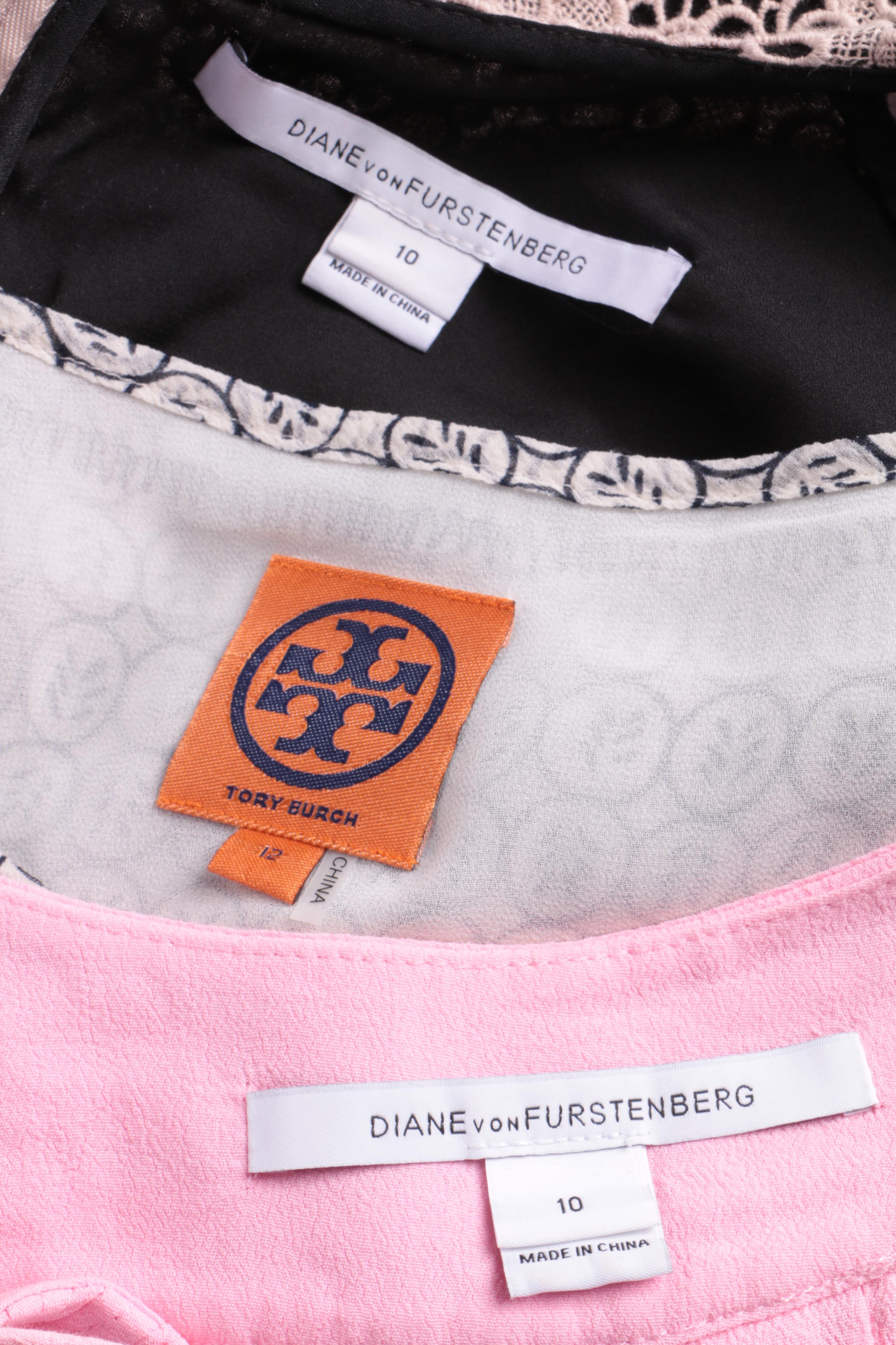 Diane von Furstenberg  and Tory Burch Tops and Dress