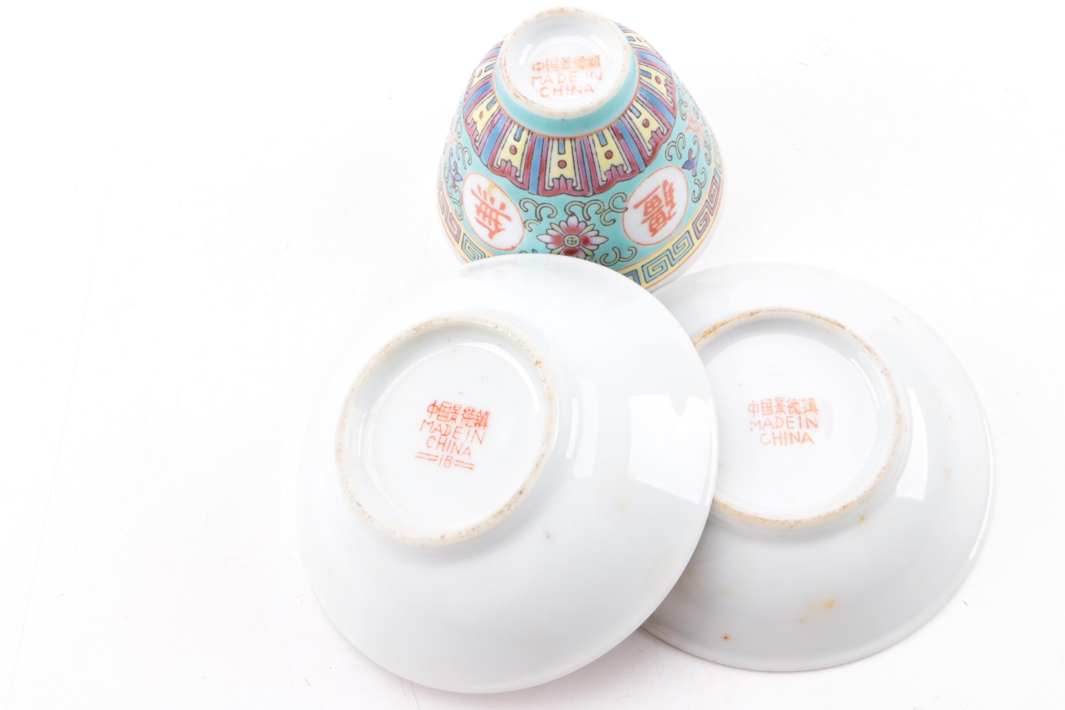 Decorative Tableware Including Gmundner Keramik Faience Pitcher